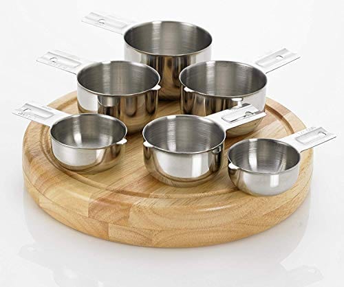 Bellemain 6-Piece Stainless Steel Measuring Cups Set - Nesting Dry & Liquid Measuring Cups for Baking, Cooking, and Kitchen Use (Includes ML & OZ Measurements) - Perfect for Home Bakers, Chefs, and Meal Prep