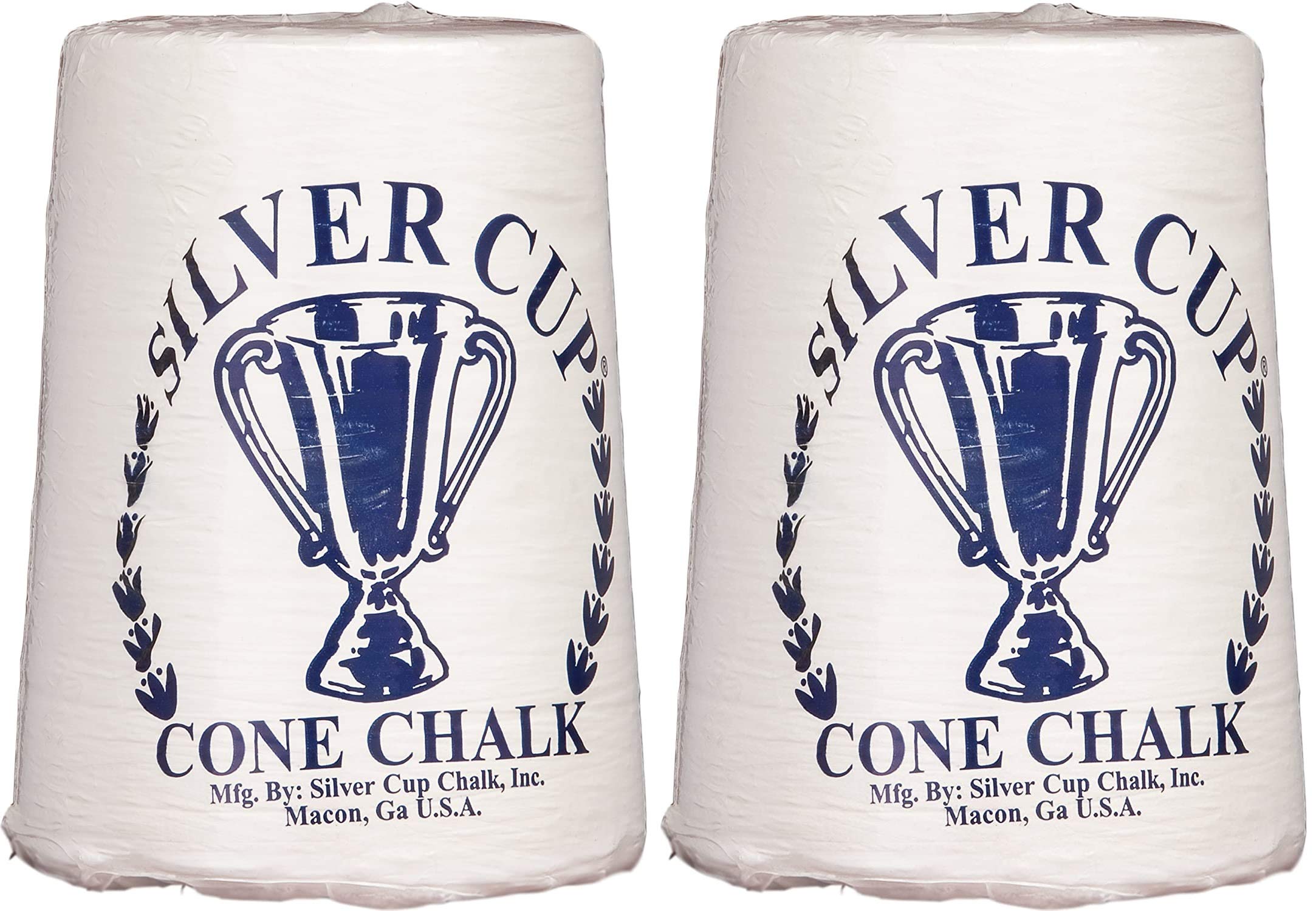 Premium Silver Cup Billiard Chalk 2-Pack - High Grip Pool Cue Chalk for Smooth Shots | Perfect for Professional & Home Pool Tables, Bars, and Game Rooms
