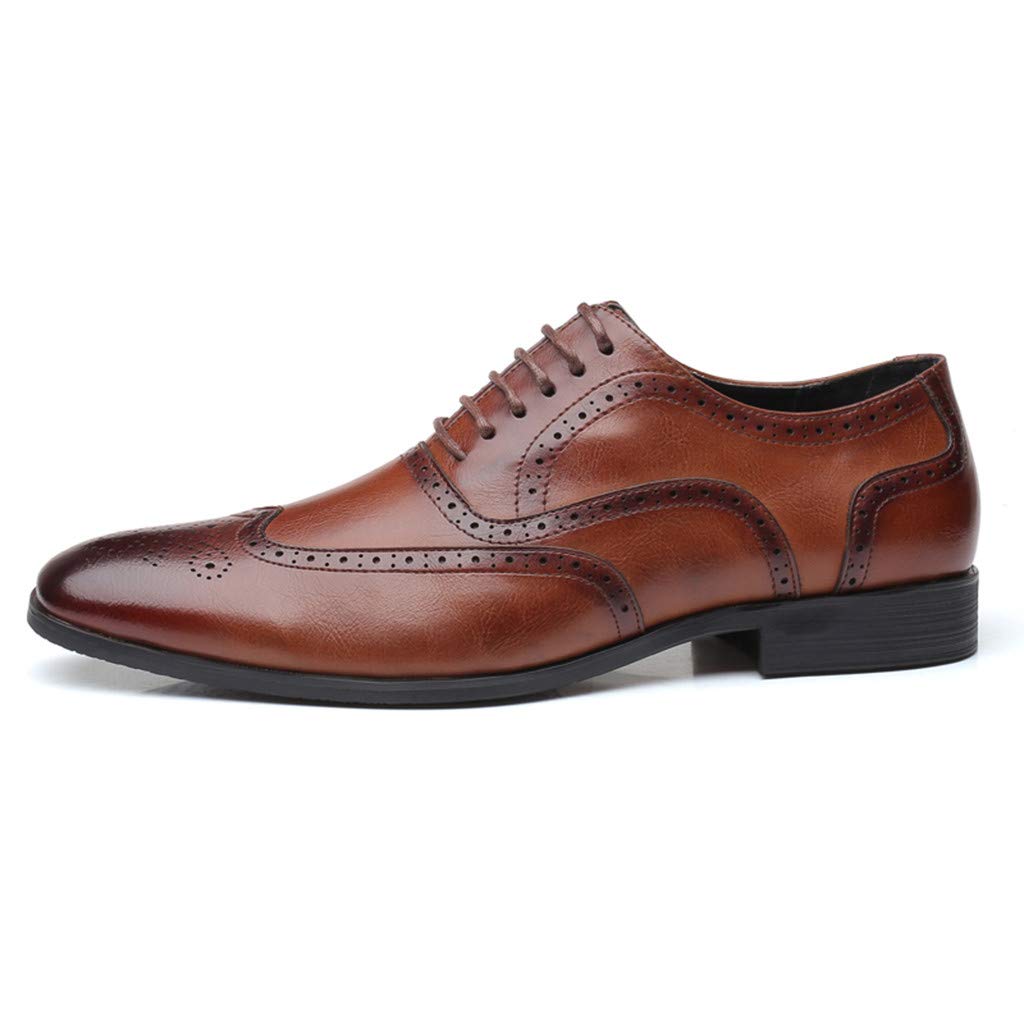 Men's Classic Business Suit Shoes - Formal Wedding & Work Shoes for Men | Slip On Dress Shoes for Office, Outdoor Sports & Beach Activities | Comfortable & Stylish Men's Trainers