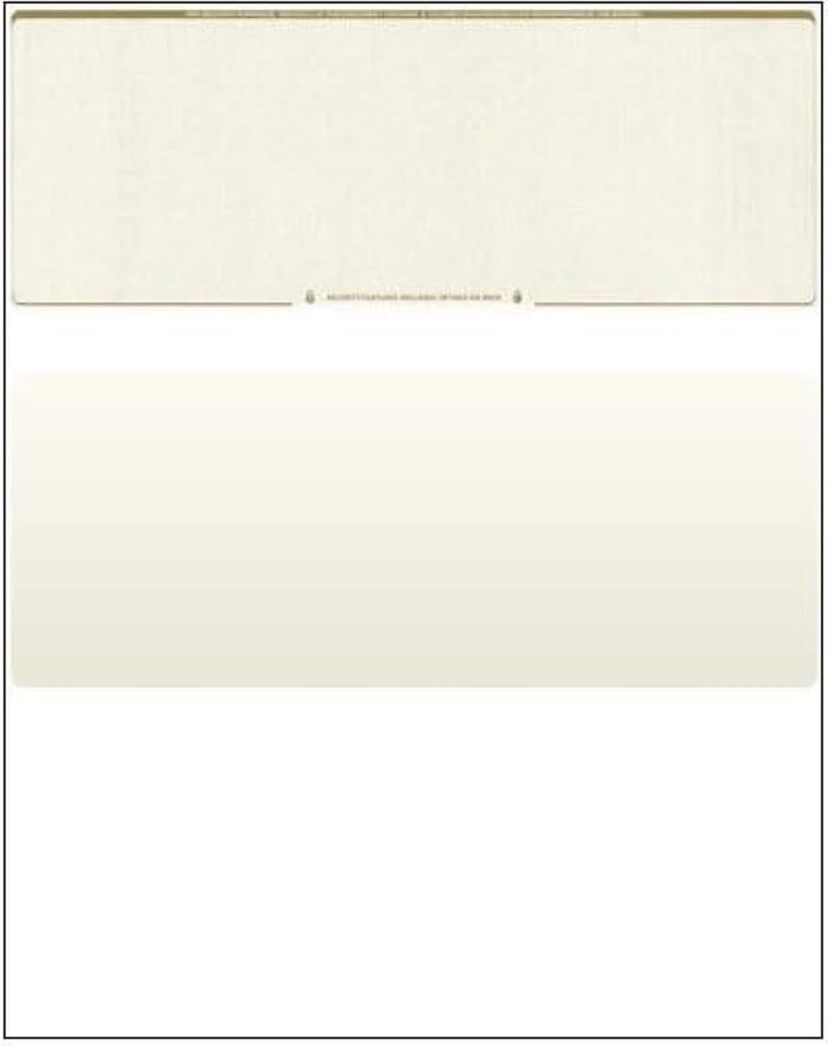 Compuchecks Check on Top Blank Check Paper - 2500 Sheets, QuickBooks & Laser Printer Compatible - Secure Business Checks with Voucher - 8.5