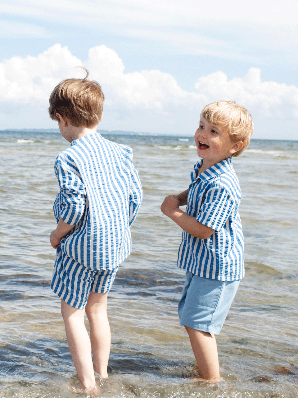 Serendipity Azur Striped Woven Shorts - Comfortable Casual Summer Shorts for Men | Perfect for Beach, Vacation, and Outdoor Activities