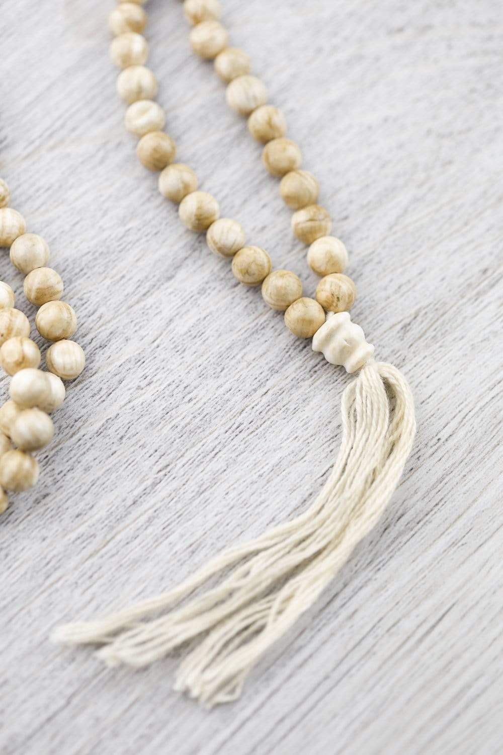 108 Bead Naga Shell Mala - Handmade Buddhist Prayer Beads Necklace for Meditation, Yoga & Spiritual Healing | Natural Shell Beads for Mindfulness Practice & Stress Relief