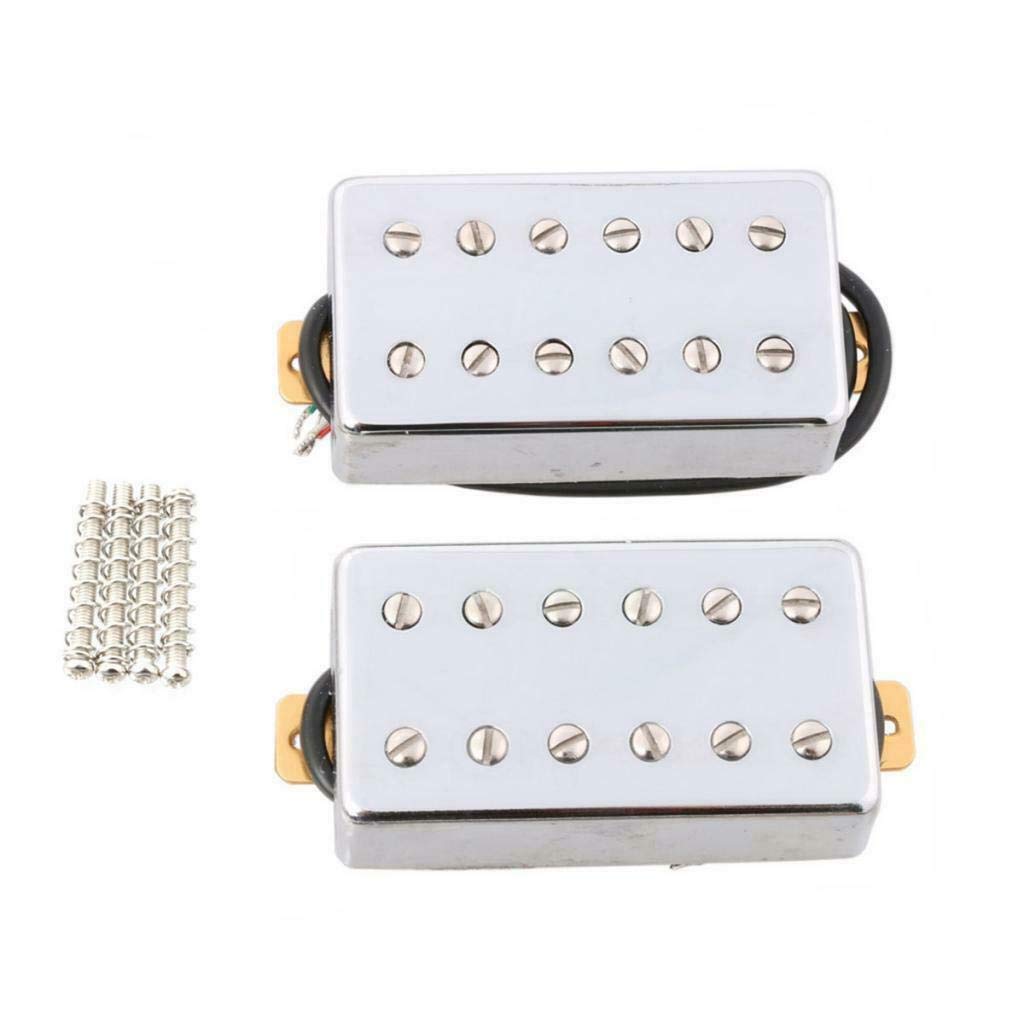 Dual Rail Guitar Bridge Pickup - 2pcs 5-Wire Humbucker for LP Electric Guitar | High Output & Smooth Tone | Perfect for Rock, Metal & Blues Performances