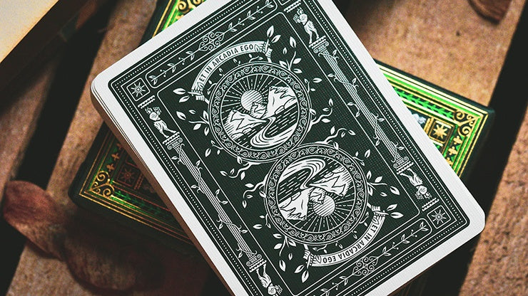 Premium Arcadia Signature Edition Playing Cards - Green Deck for Poker, Magic Tricks & Card Games | Elegant Design for Collectors & Card Enthusiasts
