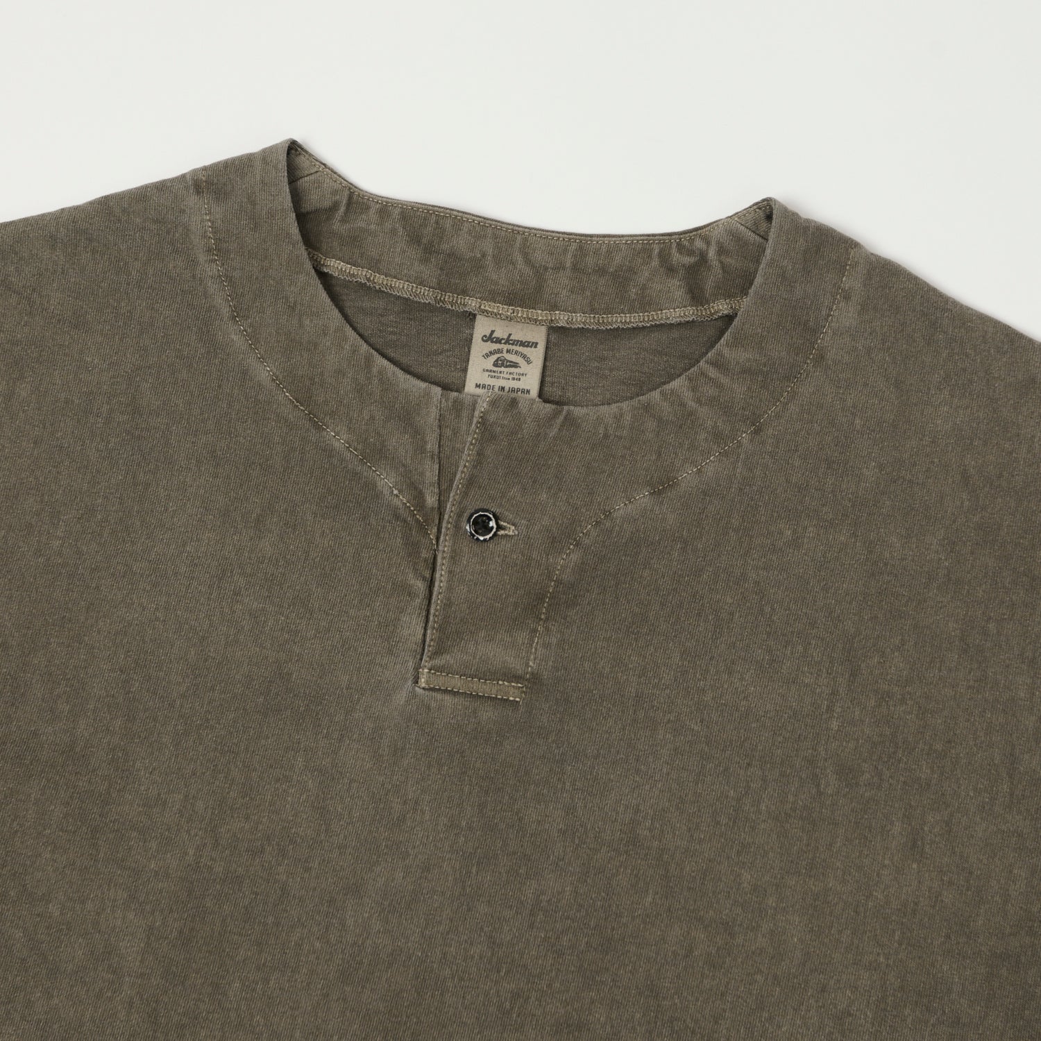 Jackman Henley Neck Long Sleeve T-Shirt for Men - Fade Sepia Color | Casual Wear, Layering & Everyday Comfort