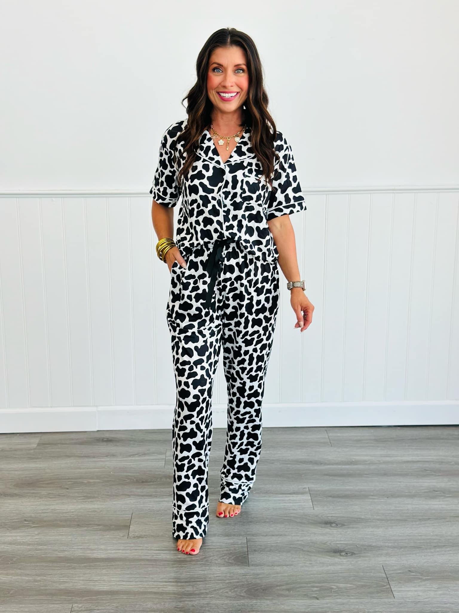 PREORDER: Soft & Stylish Button Front Pajama Set for Women - 5 Cozy Prints - Perfect for Lounging, Sleepovers & Relaxing at Home
