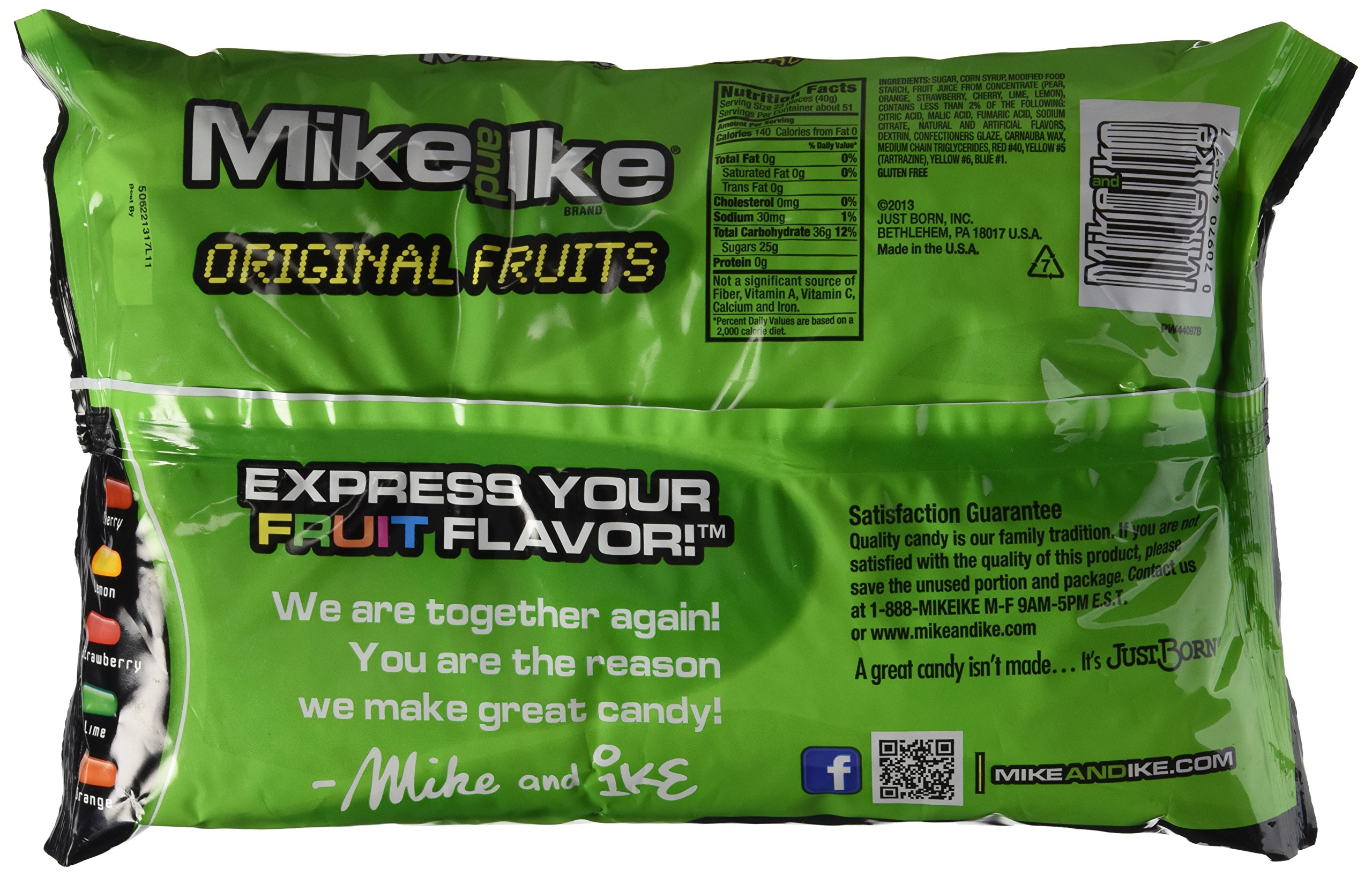 Mike and Ike Original Fruits Bulk Candy - 9 Lbs Pack of Assorted Fruit Flavored Chewy Candies - Perfect for Parties, Movie Nights, and Office Snacks