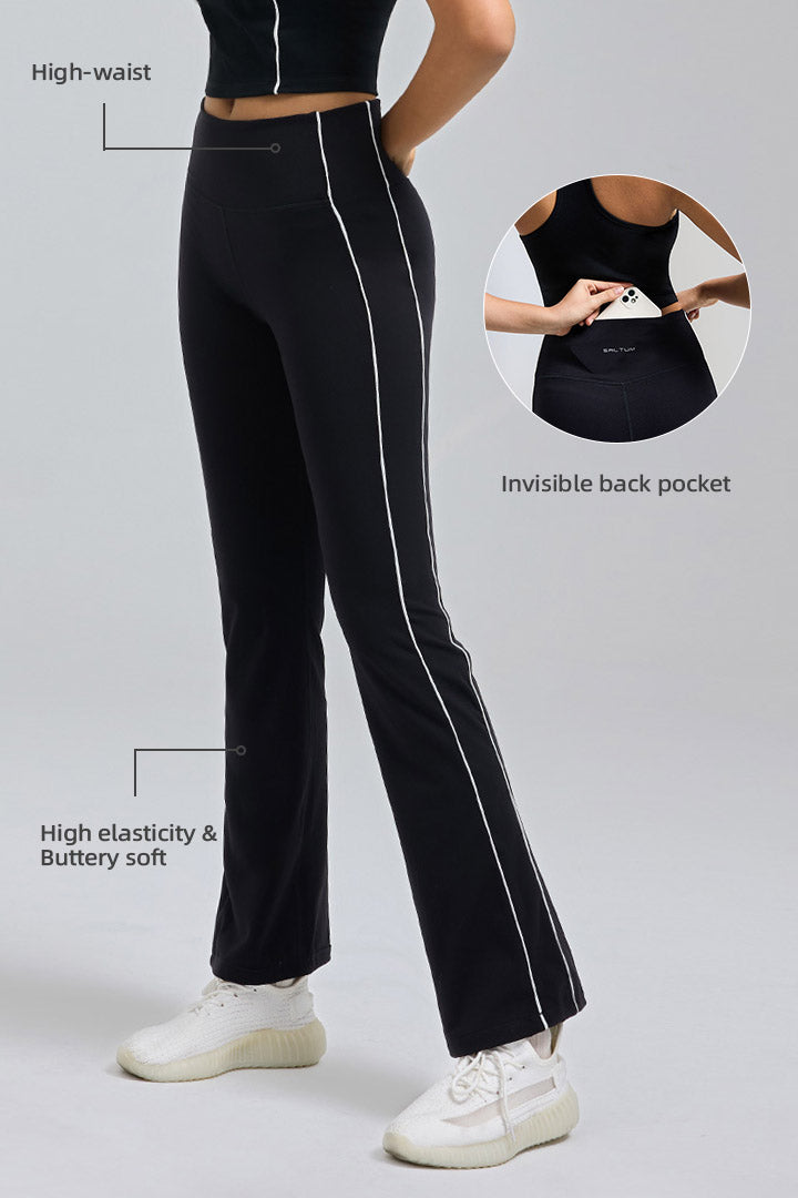 FlexEase™ 2.0 High Waist Flare Leggings for Women - Tummy Control Yoga Pants with Stretchy Comfort - Perfect for Workout, Yoga, Running and Everyday Wear