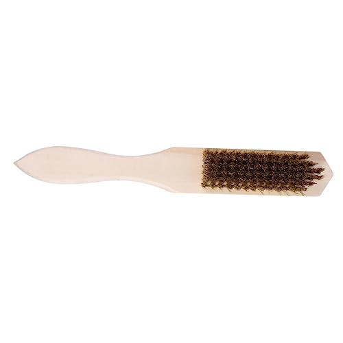 SOLUSTRE Stainless Steel Wire Brush - Heavy Duty Grill Cleaner, Rust Remover for BBQ, Wok & Cookware - Ideal for Cleaning Grates, Removing Welding Slag & Paint - Perfect for Outdoor Cooking & Metal Restoration