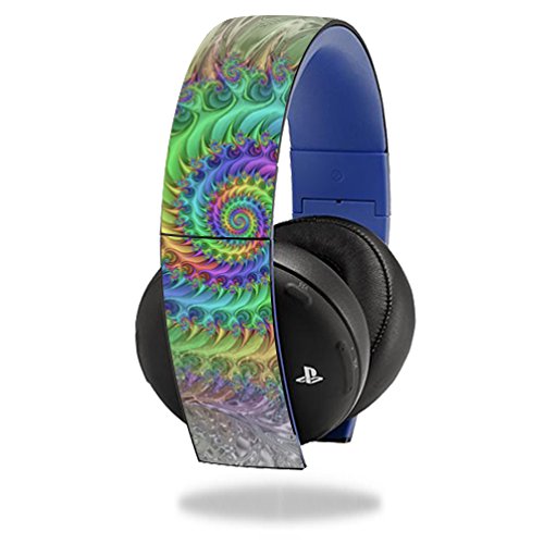MightySkins Decal Skin Compatible with Sony PS4 Gold Wireless Headset (Original Model ONLY) - Protective Vinyl Sticker Wrap for Gaming Headphones - Perfect for Customization & Scratch Protection During Gaming Sessions