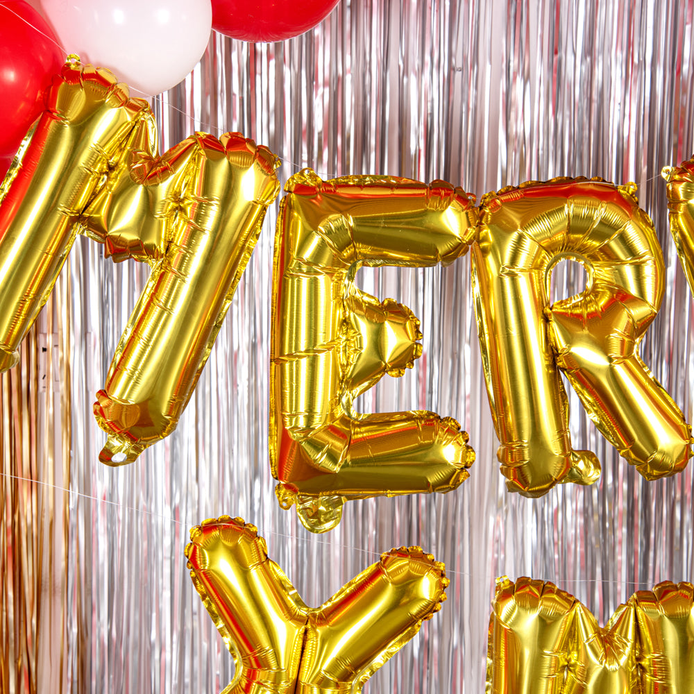 Balloonify Gold Mylar Letter E Balloon - 16 Inch Large Foil Alphabet Balloon for Birthday Party Decorations, Baby Shower, Graduation & Anniversary Celebrations
