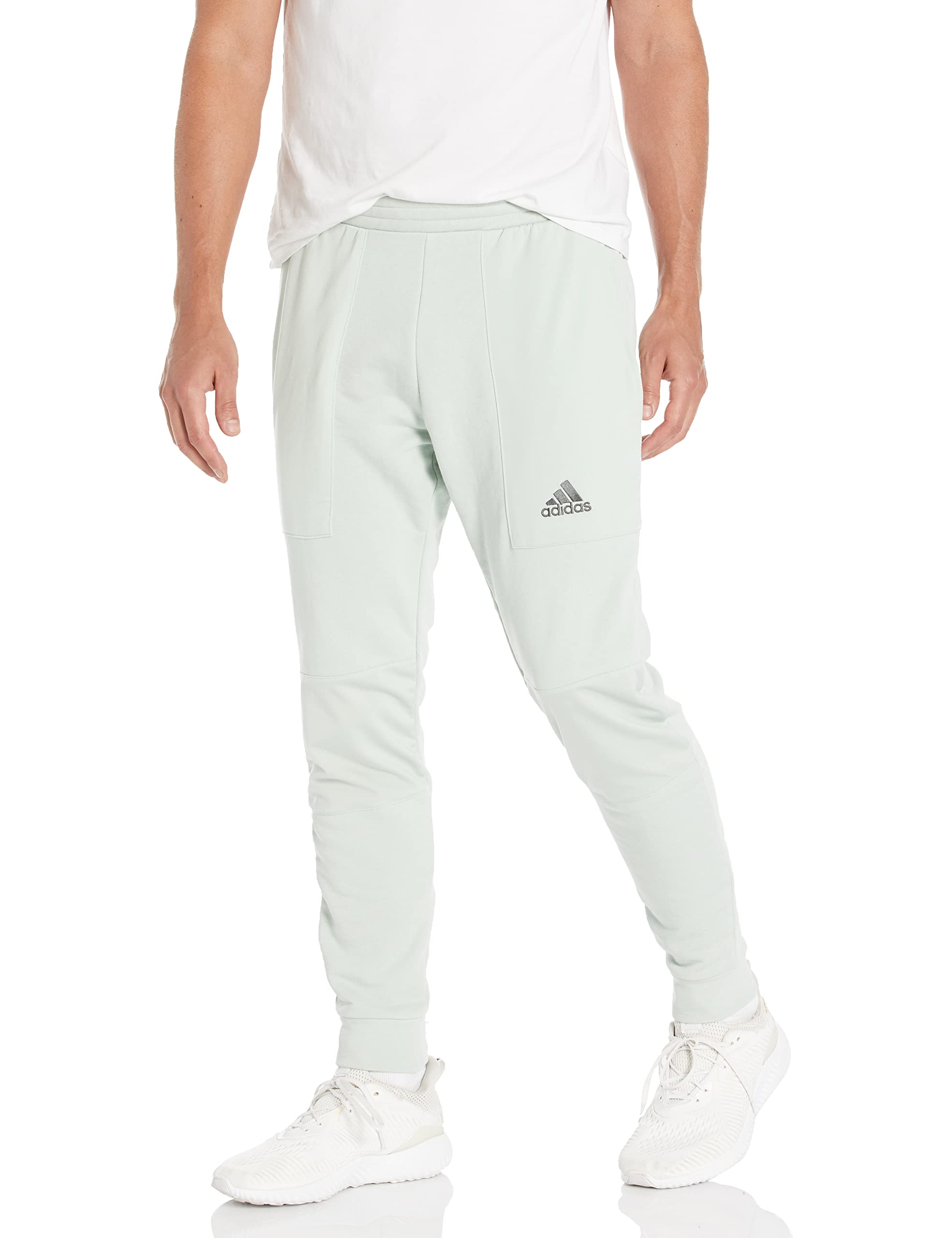 adidas Men's Essentials Brandlove French Terry Pants - Comfortable Athletic Joggers for Casual Wear, Gym & Lounge
