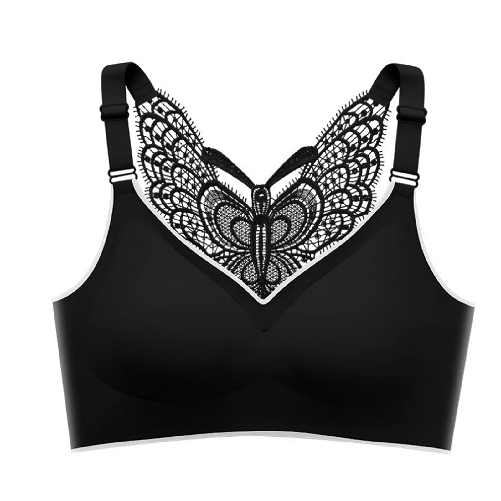 Plus Size Sports Bras for Women - Rgogak Adjustable Bandeau Support Bra with Medical-Grade Chest Brace | Ideal for Yoga, Running & High-Impact Workouts