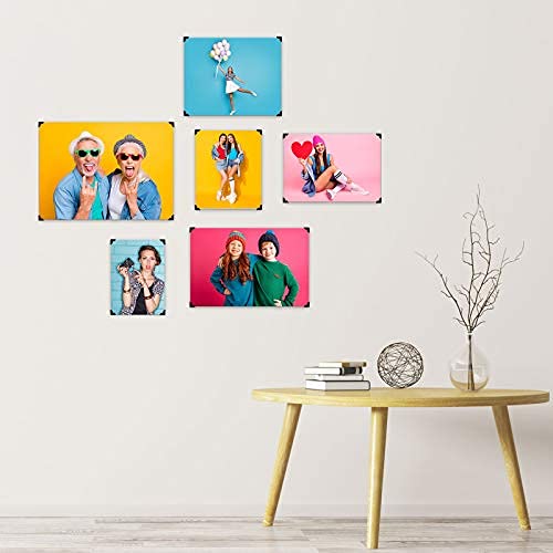 Pajean 720 Pieces Self-Adhesive Black Photo Corners for Scrapbooking, Stamping, DIY Albums & Journals - Perfect for Organizing Photos in Memory Books, Card Making, and Craft Projects