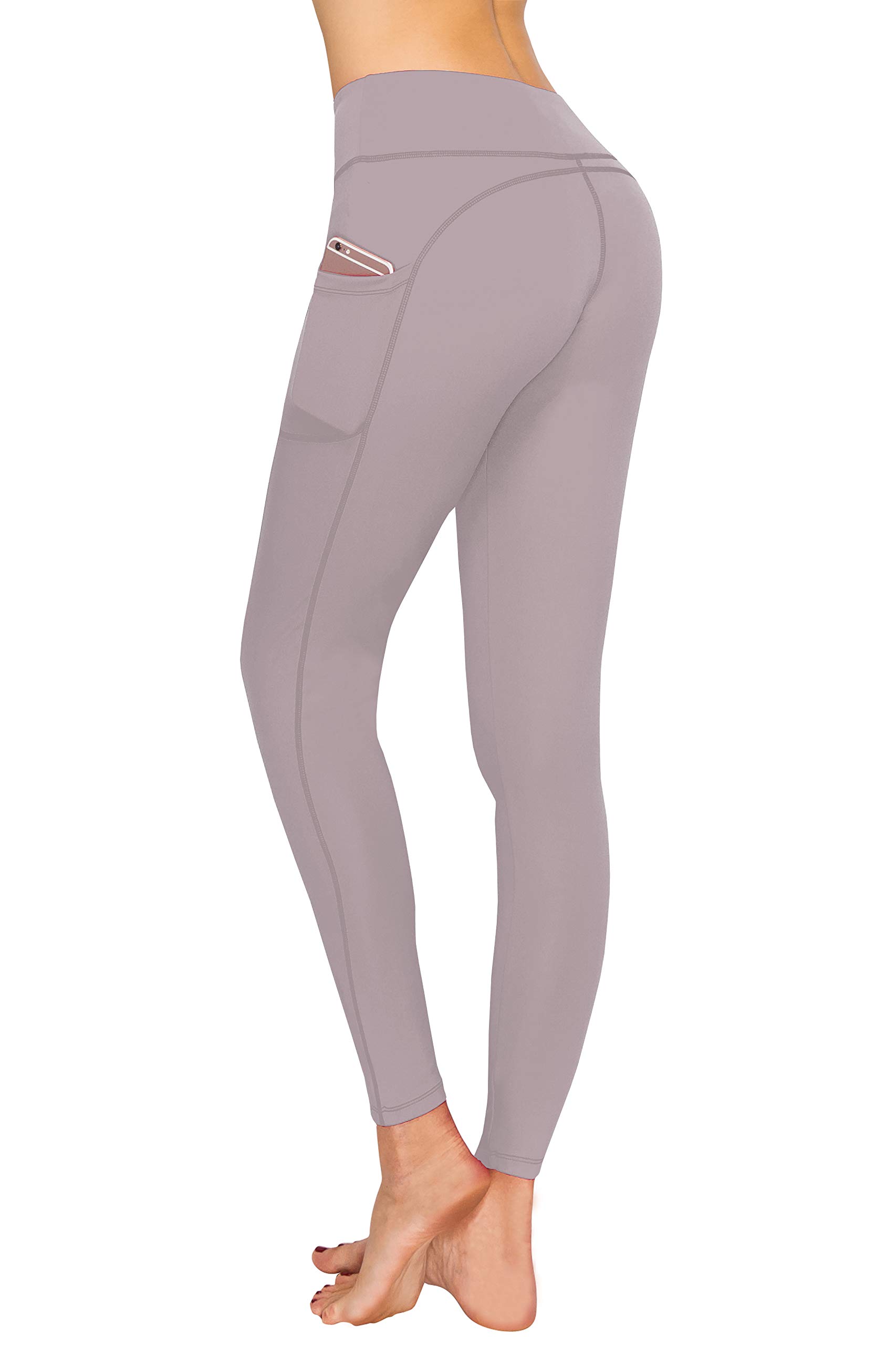 ALWAYS Women's High Waisted Yoga Pants with Mesh Panels - Stretchy Workout Leggings for Running, Gym & Lounge Wear
