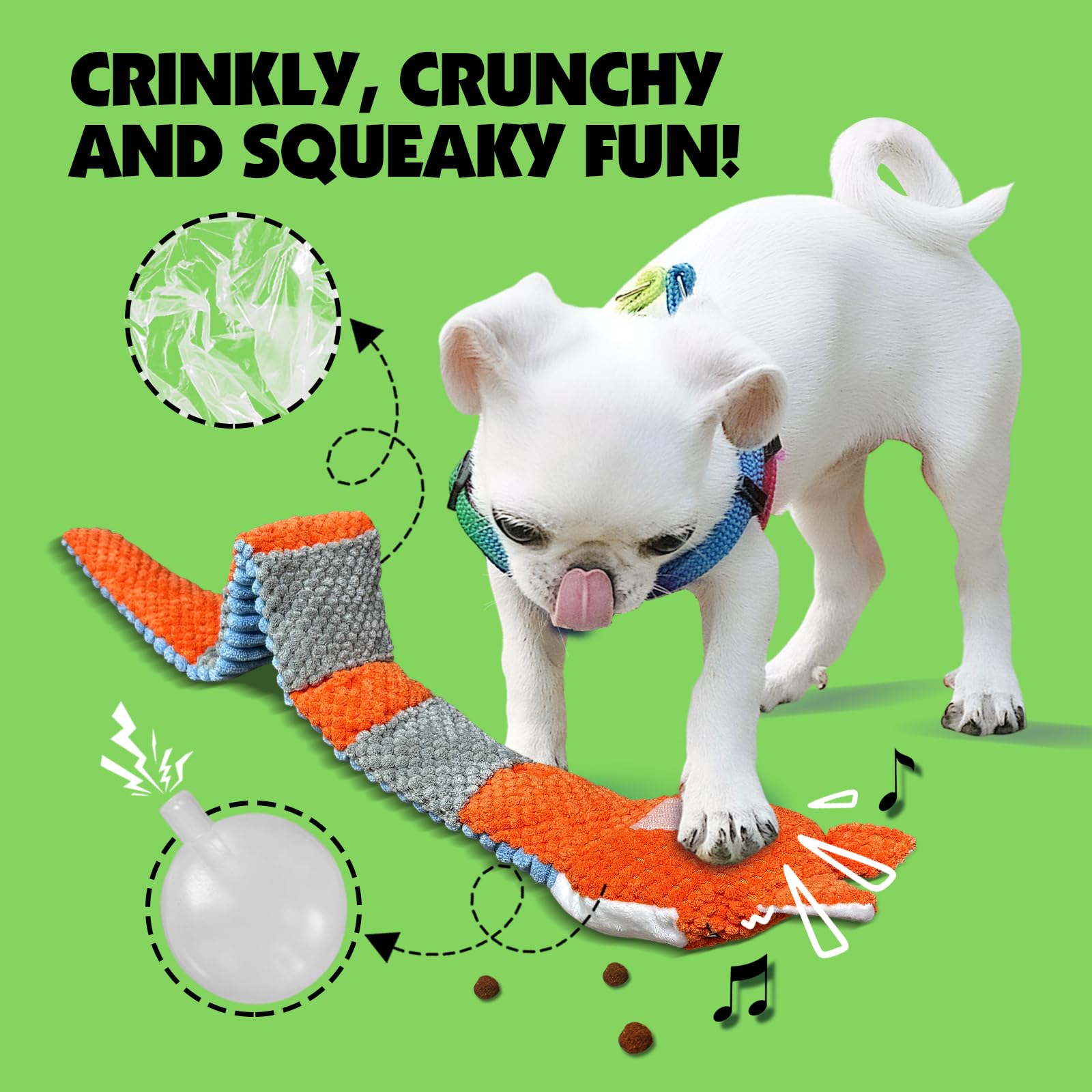 Interactive Squeaky & Crinkle Dog Puzzle Toys - IQ Training and Foraging Games for Mental Stimulation - Plush Chew Toys for Small, Medium, Large Dogs - Keep Pets Busy & Engaged (3 Pack) - Perfect for Boredom Relief, Separation Anxiety, and Indoor Playtime
