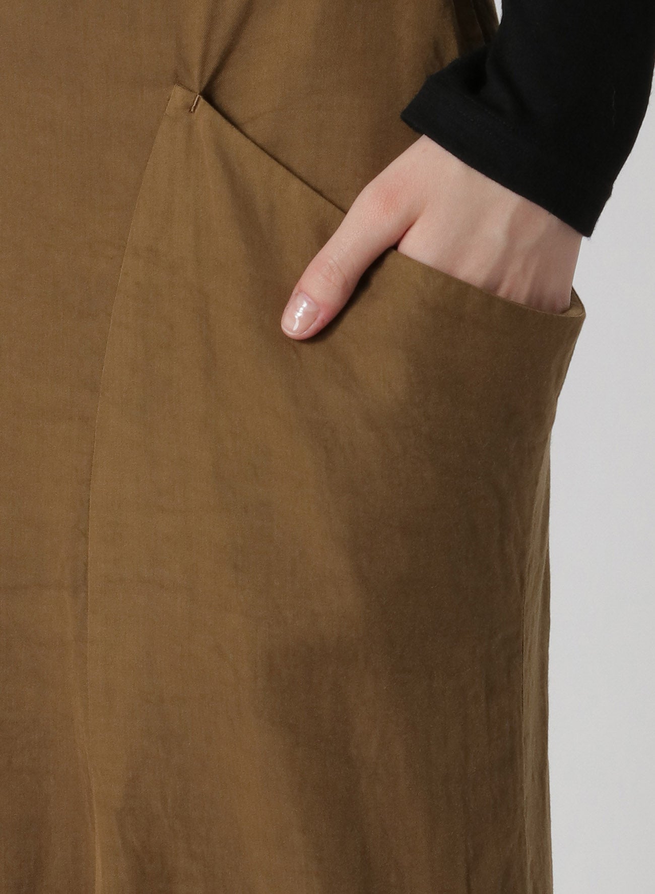 Organic Cotton Twill Garment Dyed Long Pocket Skirt for Women - Casual Boho Style Skirt for Everyday Wear, Travel & Outdoor Activities