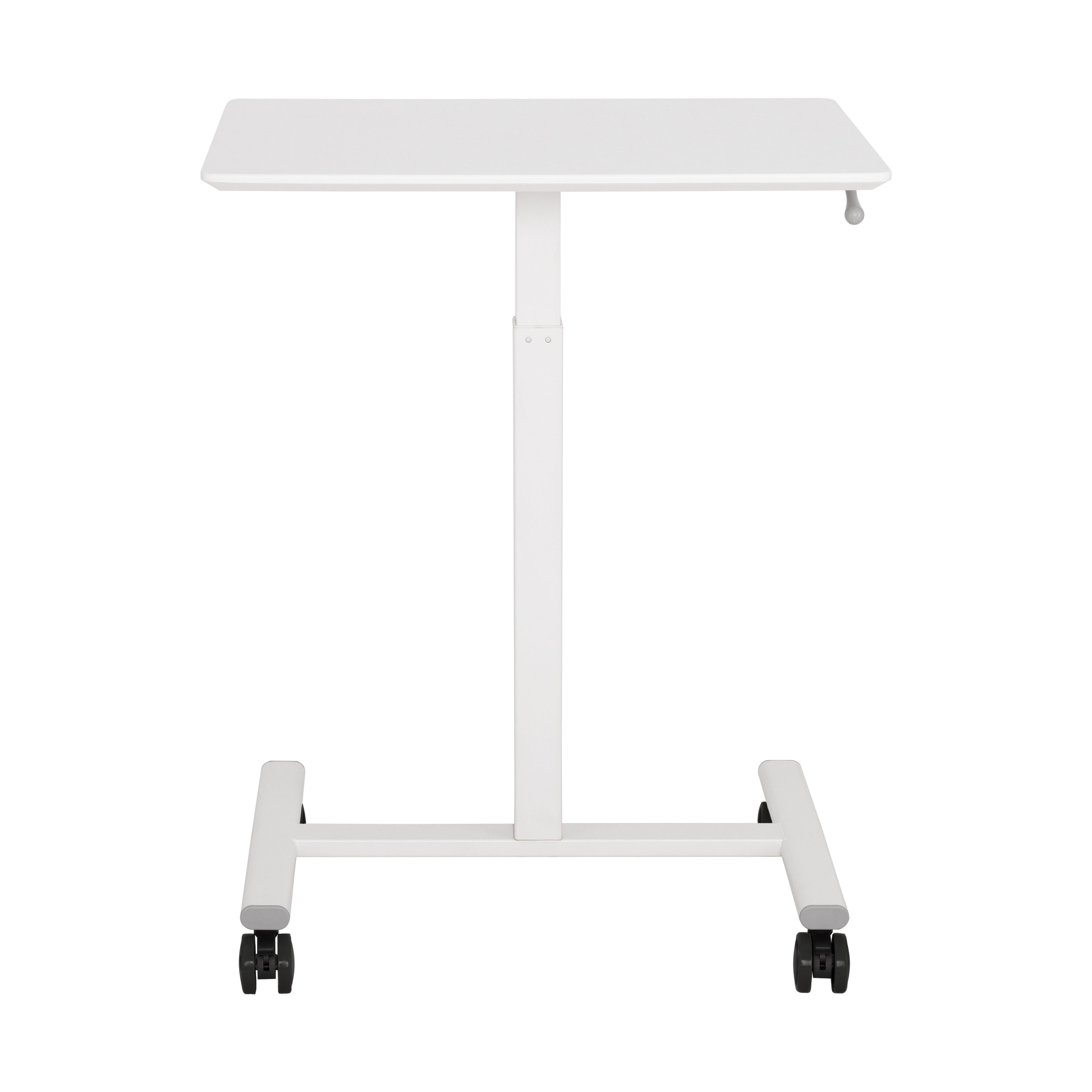 AirLIFT® Pneumatic Mobile Desk Cart - Adjustable Height Rolling Workstation for Office, Classroom & Home - Perfect for Standing Desks, Laptops & Office Supplies