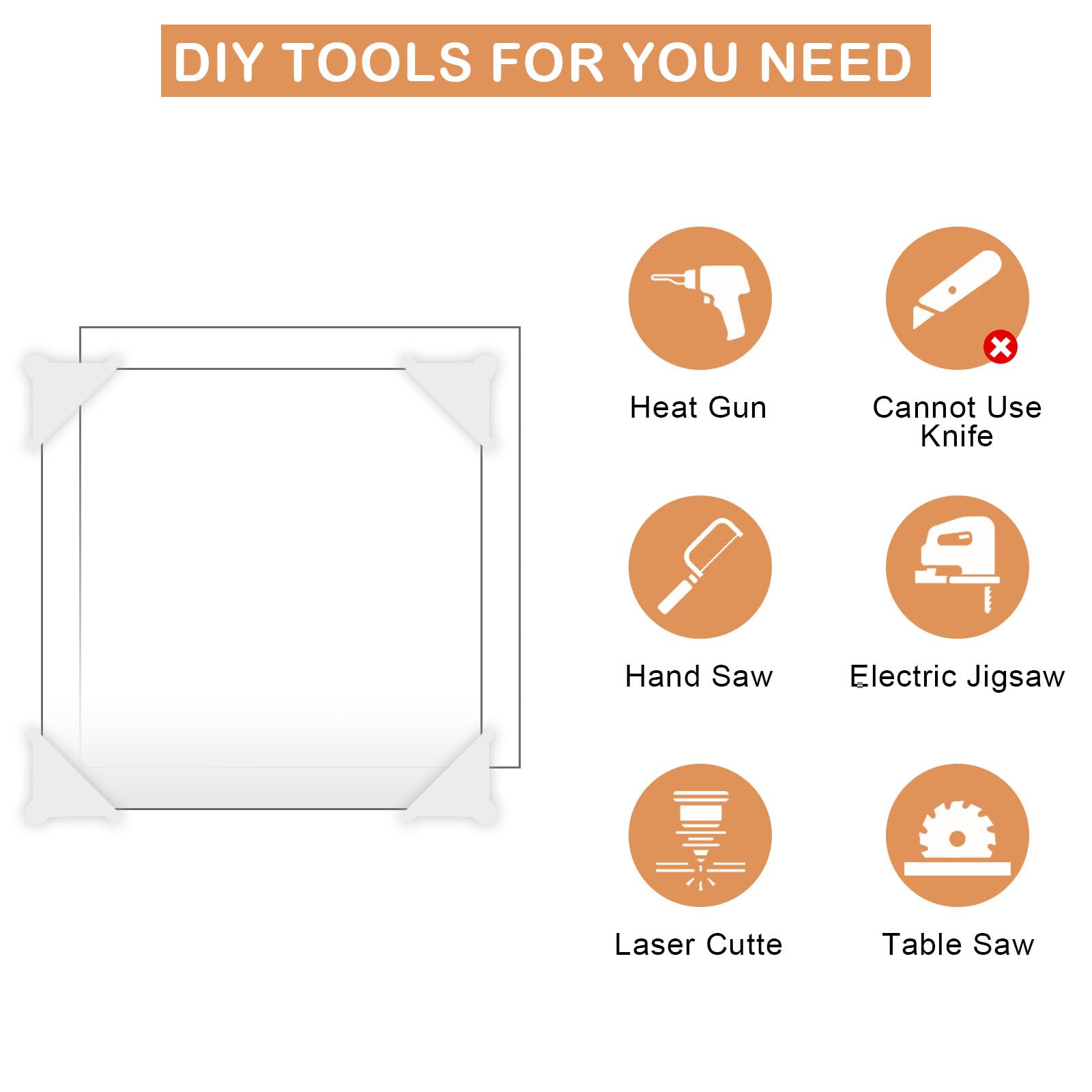 24x24 Inch Clear Cast Acrylic Sheet 1/4 Inch Thick - Premium Plexiglass for Laser Cutting, DIY Crafts, Sign Making & Art Projects - Perfect for Home Decor, School Projects and Professional Displays