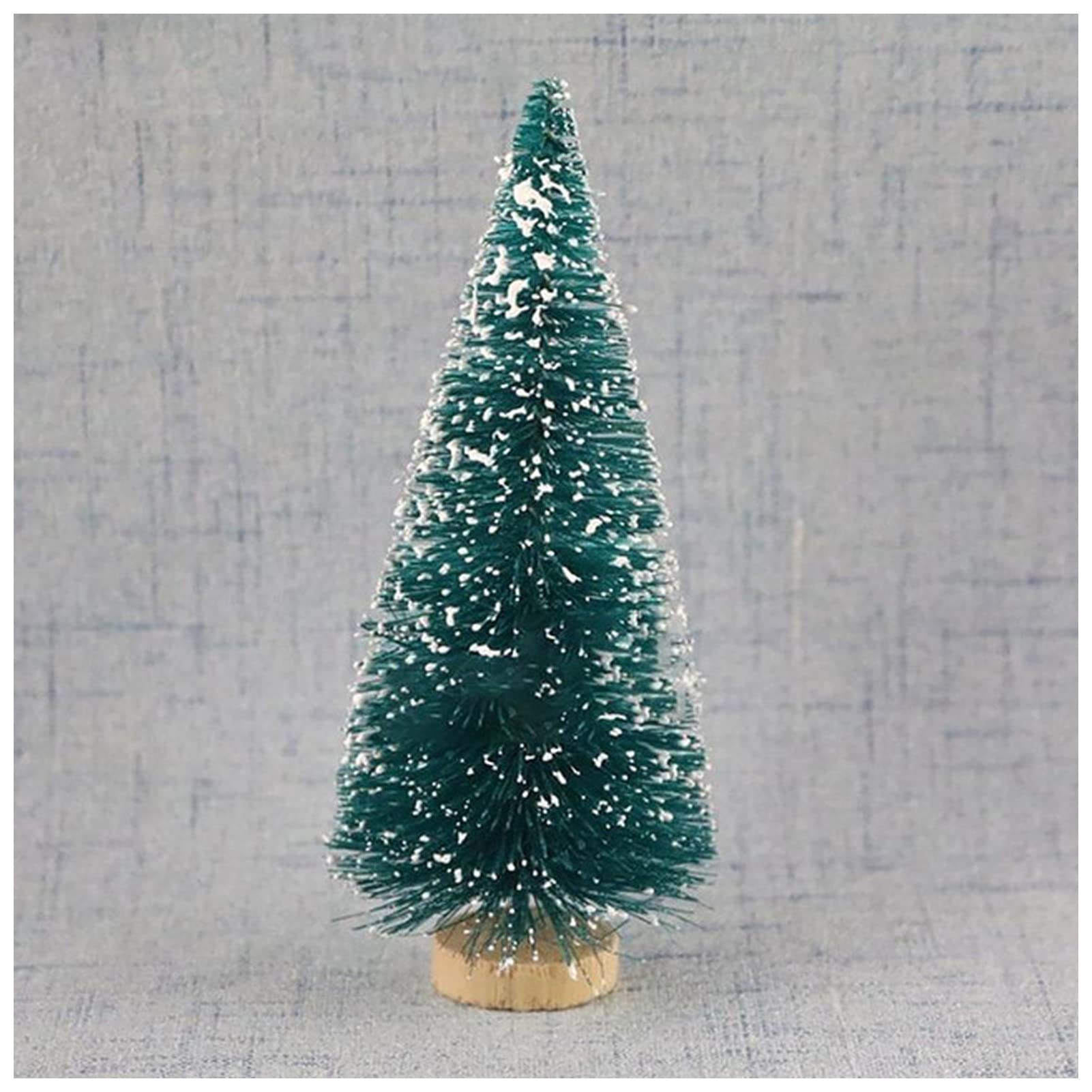 Mini Christmas Tree Decorations - 8.5cm Sisal Silk Cedar Ornaments for DIY Winter Party, Home, Birthday & Wedding Decor - Snow Frost Small Pine Trees (Color: 1) - Perfect for Table Centerpieces, Holiday Displays & Festive Gift Wrapping