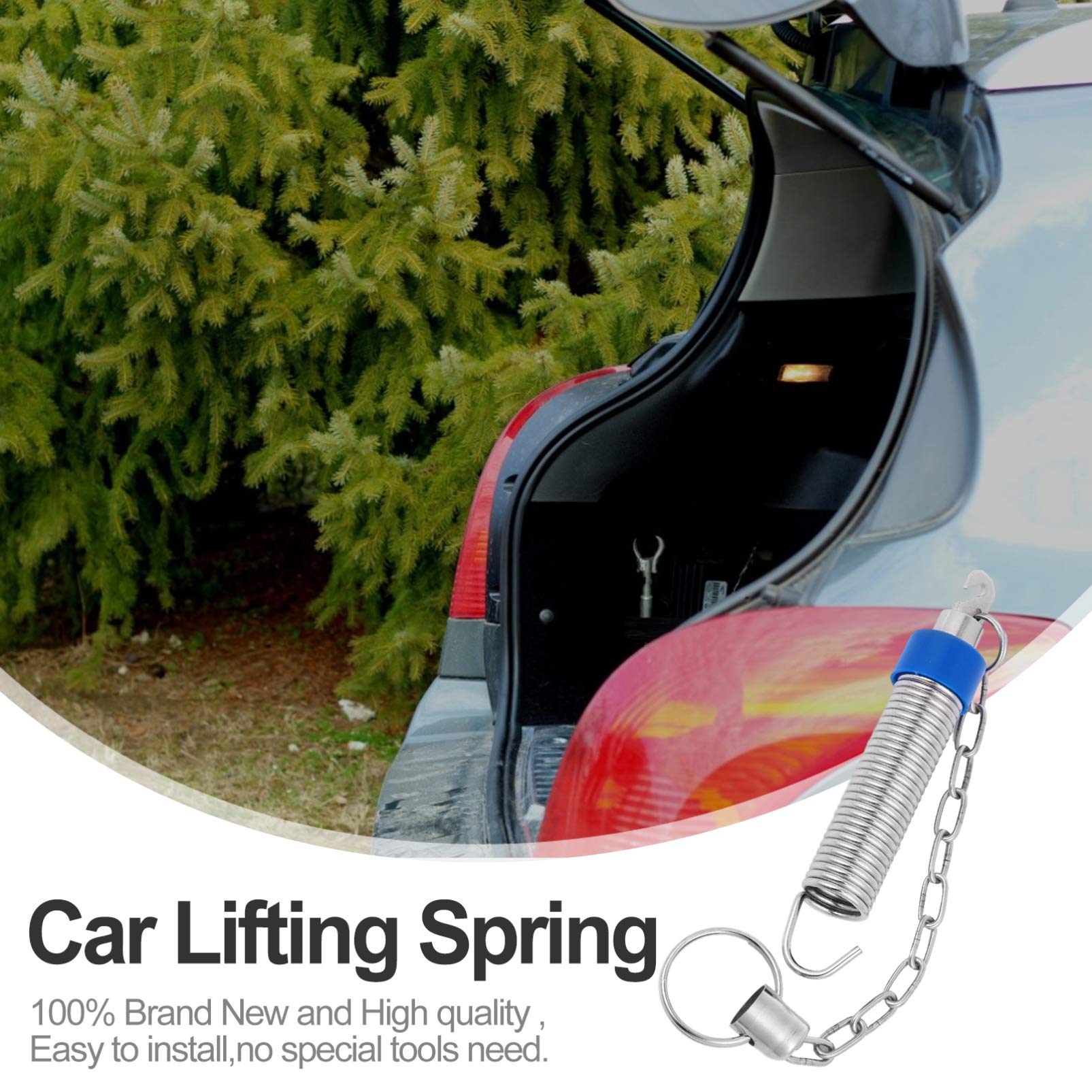 **Garneck Adjustable Car Trunk Lift Spring - Heavy Duty Vehicle Boot Lid Support Tension Spring - Perfect for Easy Trunk Access & Car Maintenance**