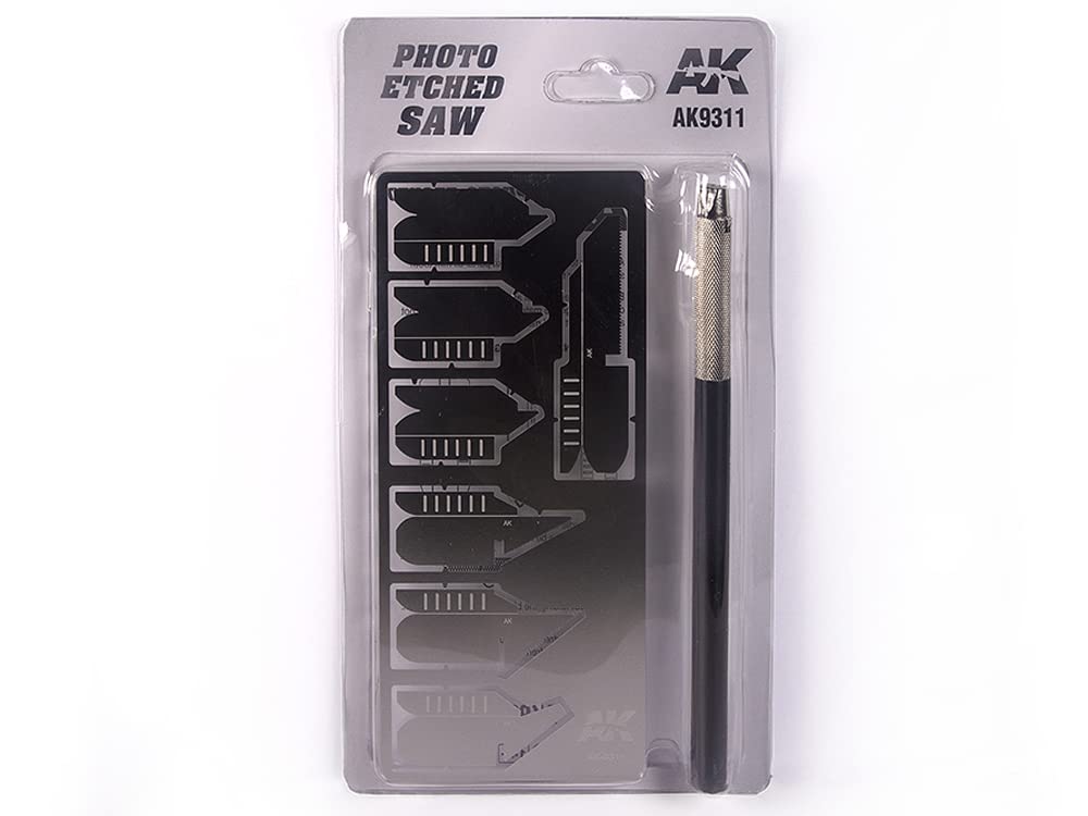 AK Tools AK9311 Precision Photo Etched Saw Set - Professional Woodworking & Model Making Tool for Detailed Cutting Projects