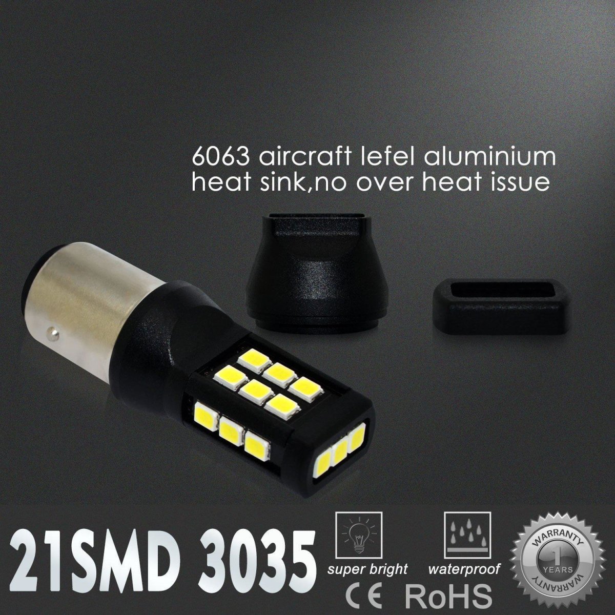 1157 2357 LED Bulbs - Super Bright Red & White Brake Stop Lights, Turn Signal & Backup Reverse Lights - Perfect for Cars, Trucks, SUVs & Motorcycles - Enhanced Safety & Visibility for Night Driving
