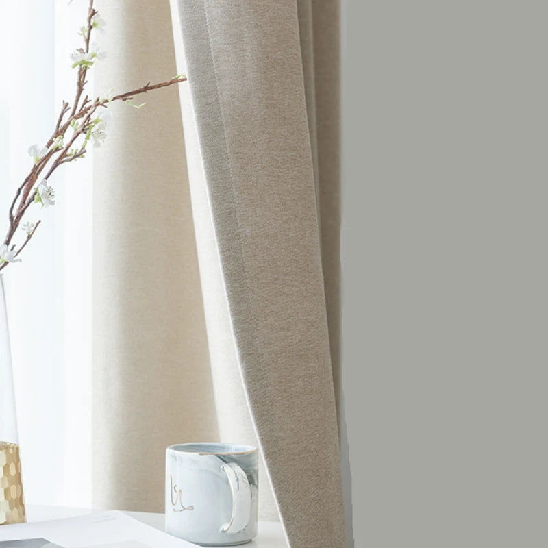 Mila Linen Curtain Swatch Samples - Premium Natural Linen Fabric for Drapes & Window Treatments - Perfect for Living Room, Bedroom & Home Decor