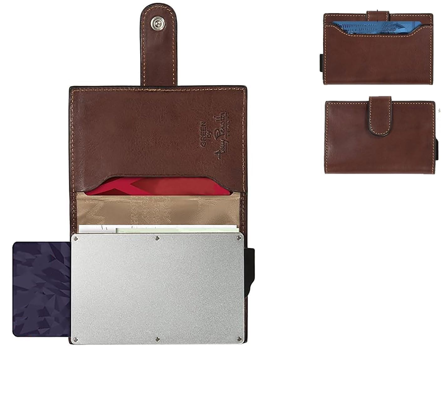 Tony Perotti Italian Leather Trifold Wallet for Men - RFID Blocking Credit Card Holder with Quick Access - Premium Full Grain Vegetable-Tanned Leather Wallet (Made in Italy) - Perfect for Business, Travel & Everyday Use