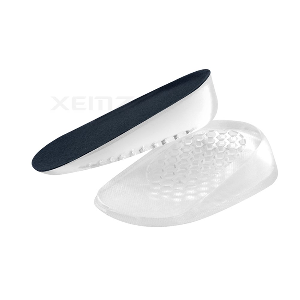 Gel Shoe Insoles for Heel Pain Relief – Medical Silicone Heel Lift Pads & Height Increase Cushions – Shock Absorbing Heel Cups for Women – Supports Bone Spurs & Sore Heels (0.59
