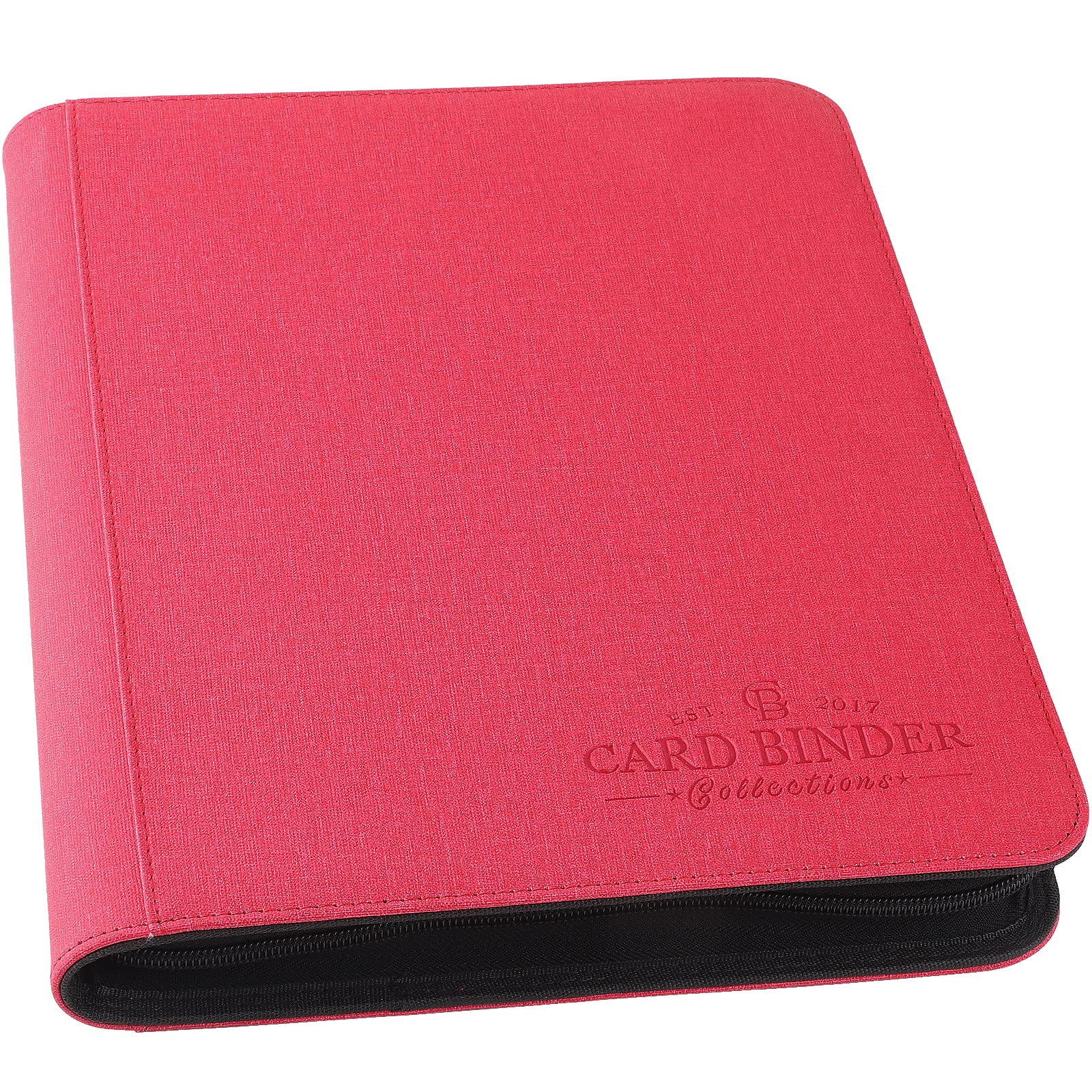 Premium 540-Pocket Side Loading Trading Card Binder - Professional Card Collection Album for TCG, MTG, Baseball & Yu-Gi-Oh Cards (Red) - Perfect for Gaming Tournaments, Collectors & Card Storage Organization