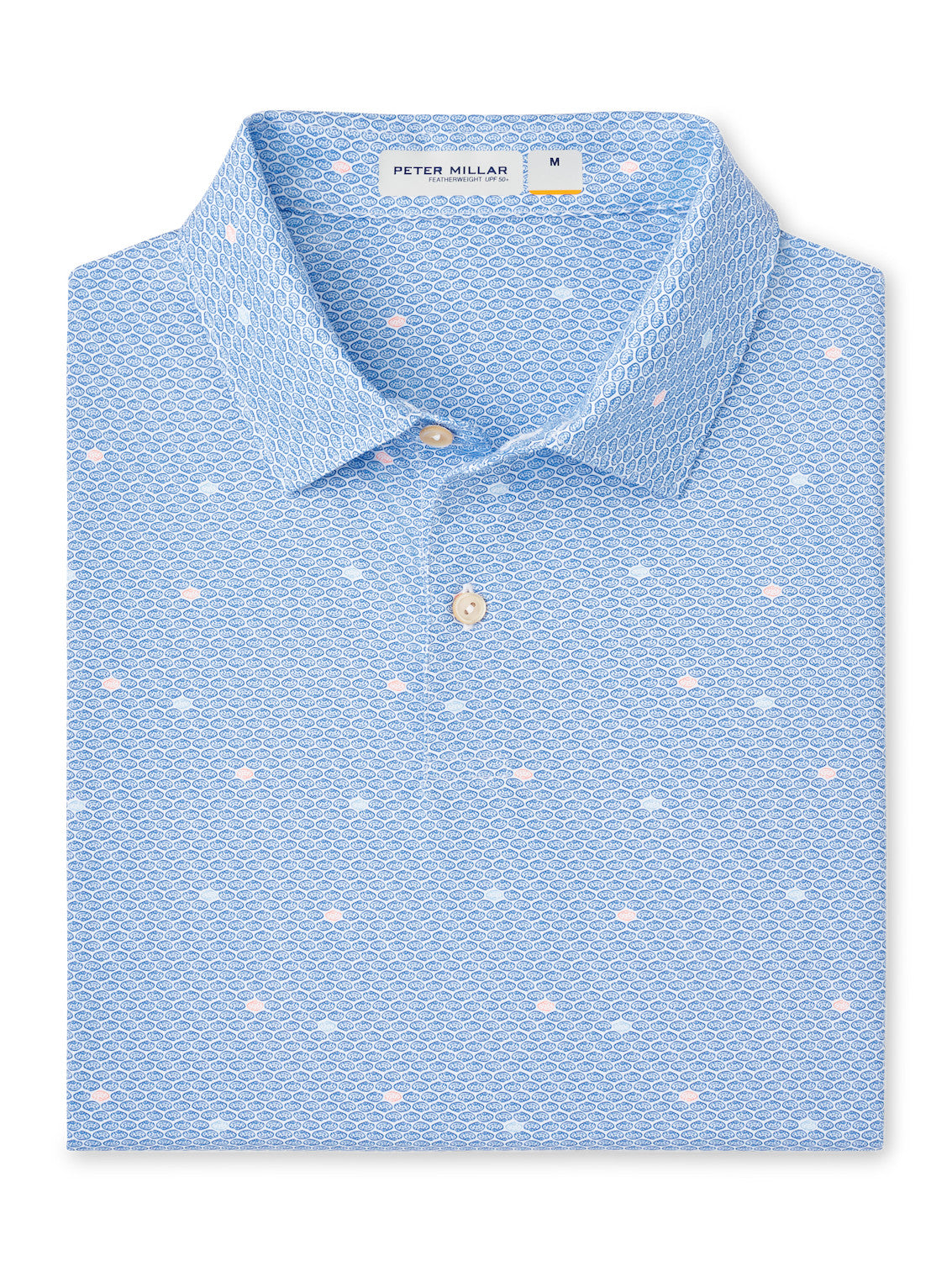 Peter Millar Men's Featherweight Shells Polo Shirt - Breathable Performance Golf & Casual Wear - White | Perfect for Golf, Tennis & Business Casual Outfits