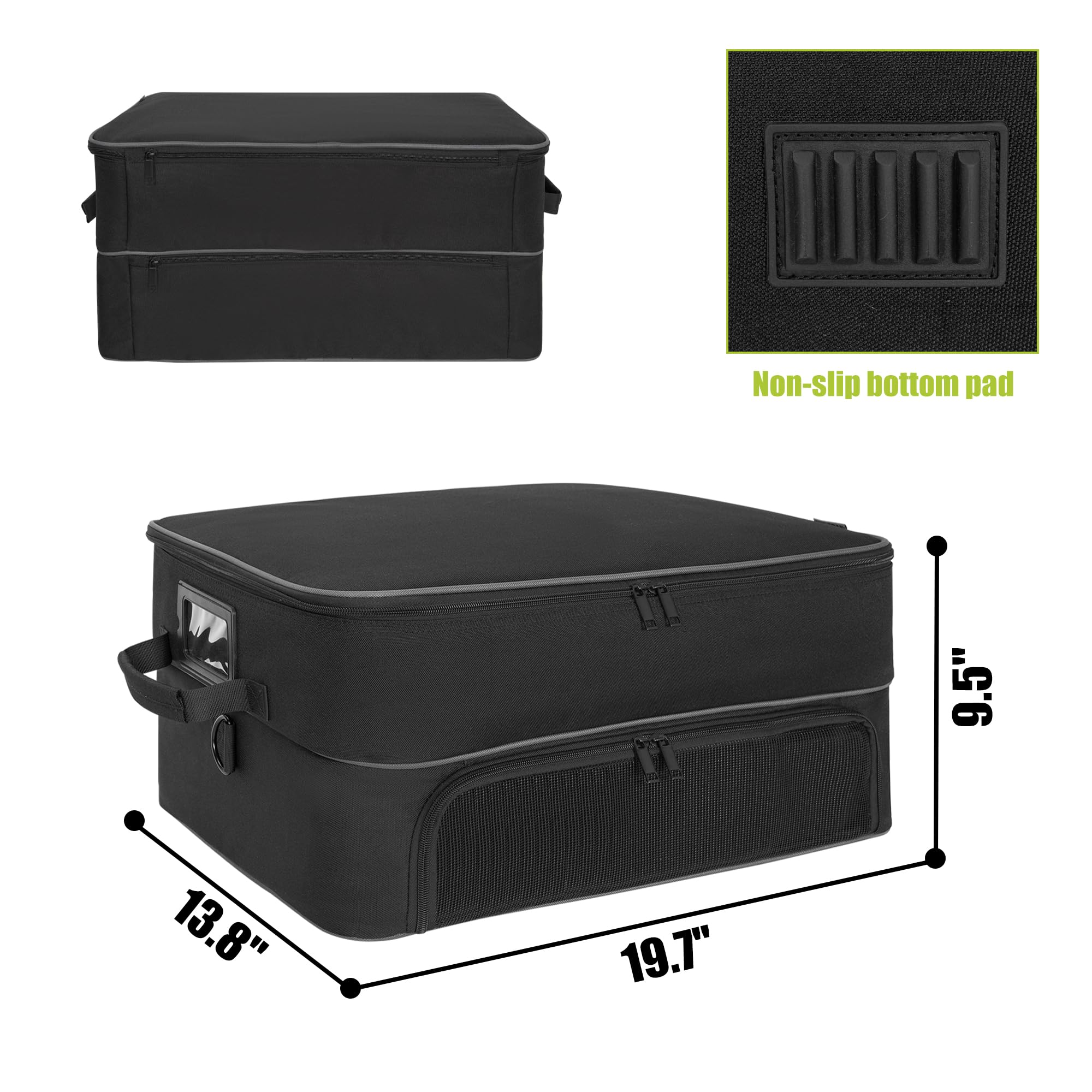Premium 2-Layer Golf Trunk Organizer with Shoe Compartment - Car Storage for Golf Balls, Tees, Clothes, Gloves & Accessories | Perfect for Golfers & Travel Enthusiasts