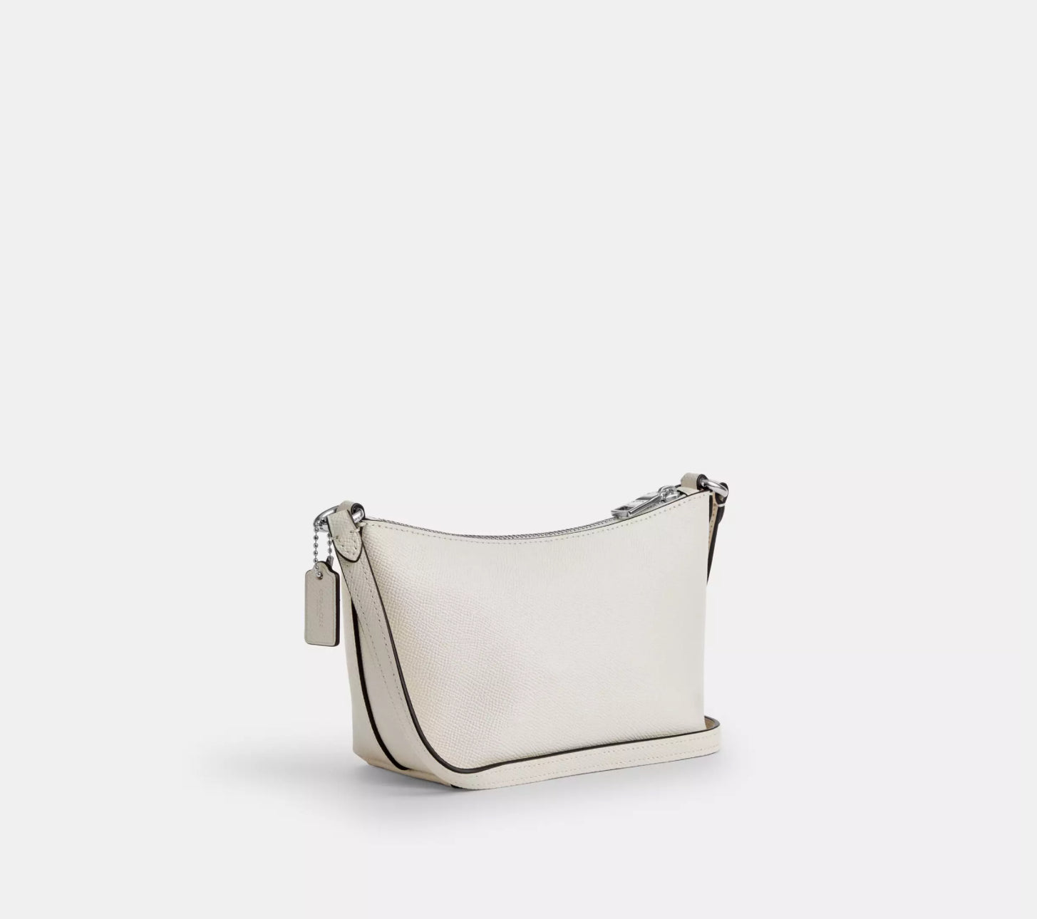 NWT Coach Zip Top Leather Crossbody Bag in Chalk | Stylish Women's Shoulder Purse for Work, Travel & Everyday Use