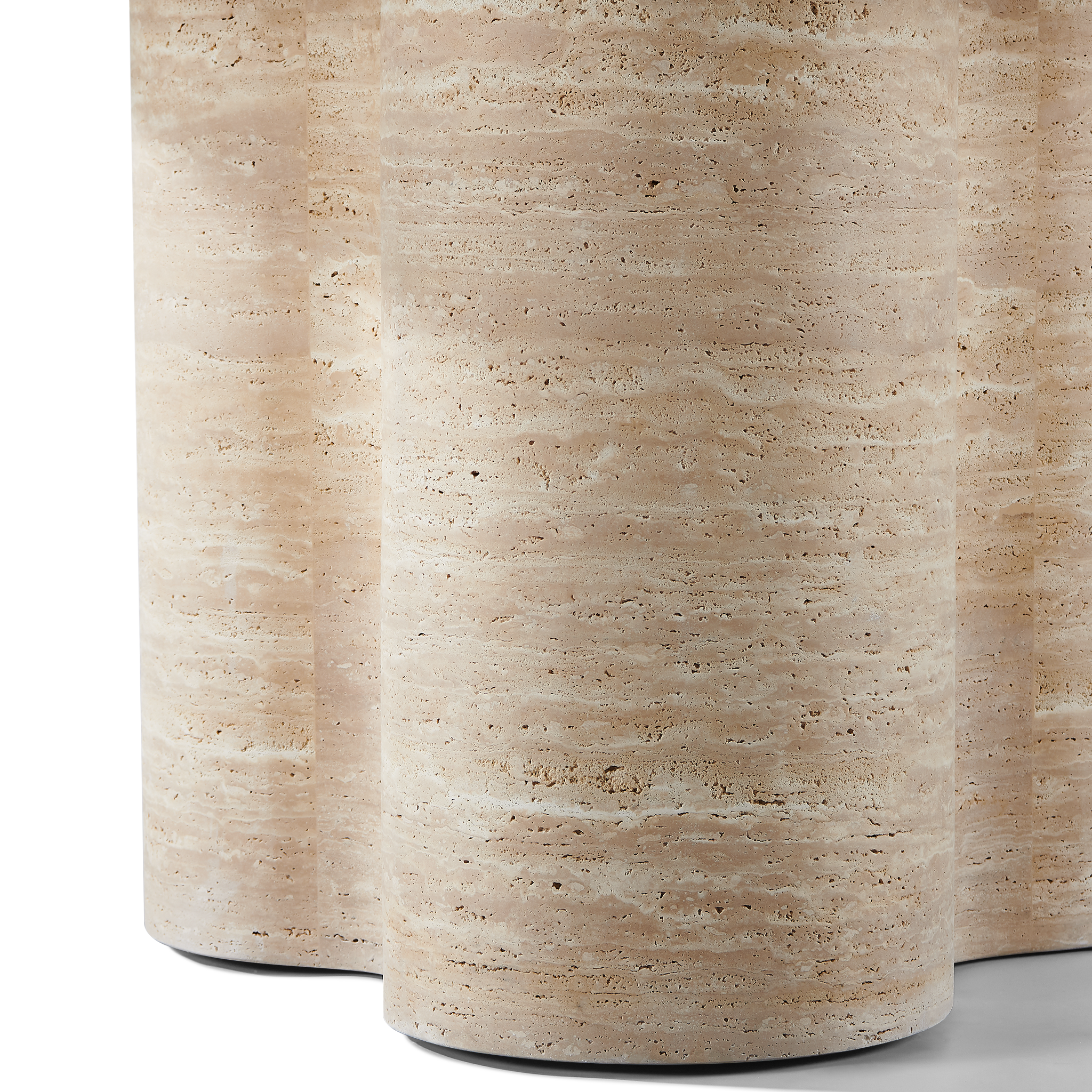 Porto Travertine Round Dining Table 60