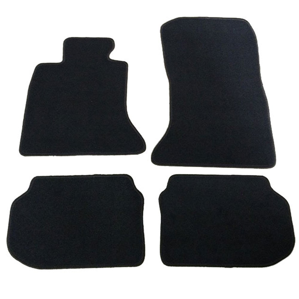 IKON MOTORSPORTS Custom Fit Floor Mats for BMW 5 Series F10 (2011-2016) - Premium Nylon Carpet Front & Rear Set - All-Weather Protection & Perfect Factory Fit - Ideal for Daily Commute, Road Trips & Luxury Car Interior Protection