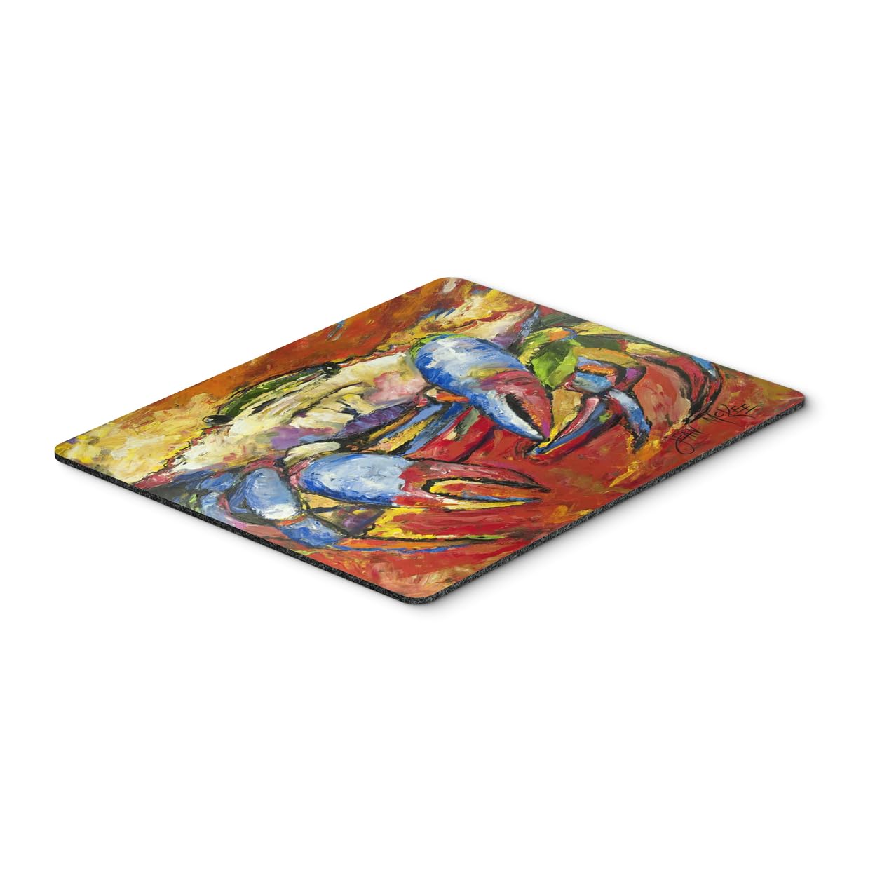 Blue Crab Red Mouse Pad & Hot Pad - Washable Large Mouse Mat for Home Office, Gaming, Working, Computers & Laptops | Durable Trivet for Kitchen & Desk Use