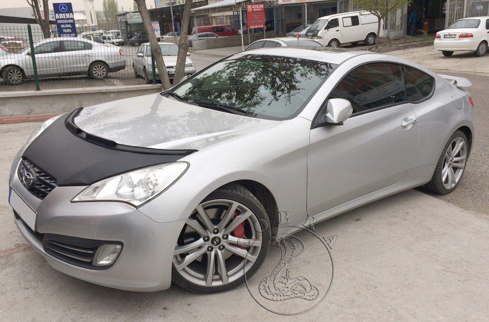 Premium Car Hood Mask Bonnet Bra Cover for Hyundai Genesis Coupe 2010-2012 | UV Protection & Paint Guard | Perfect for Road Trips & Car Shows