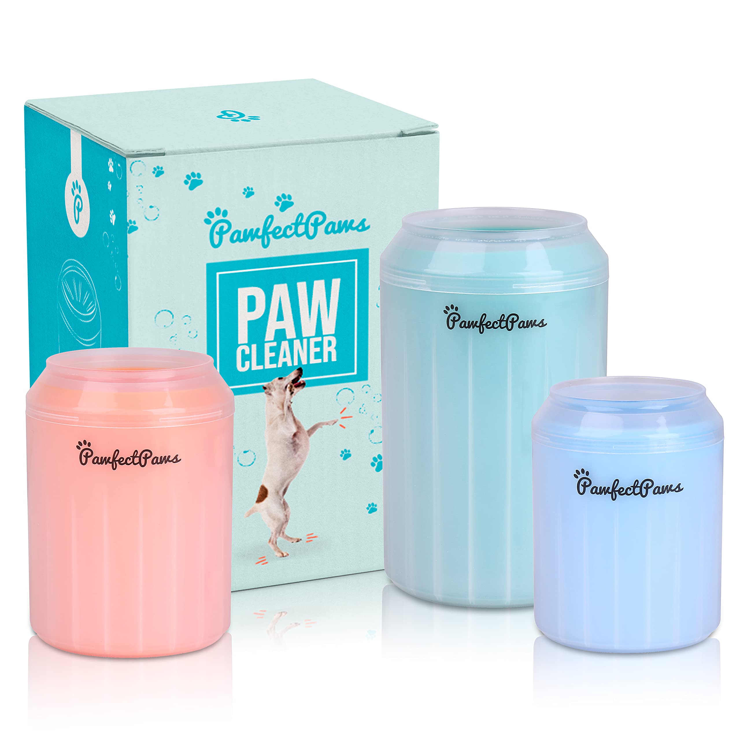 Portable Dog Paw Cleaner for Medium Dogs - Green Pet Grooming Tool | Perfect for Cleaning Dirty Paws After Walks, Hiking & Outdoor Adventures