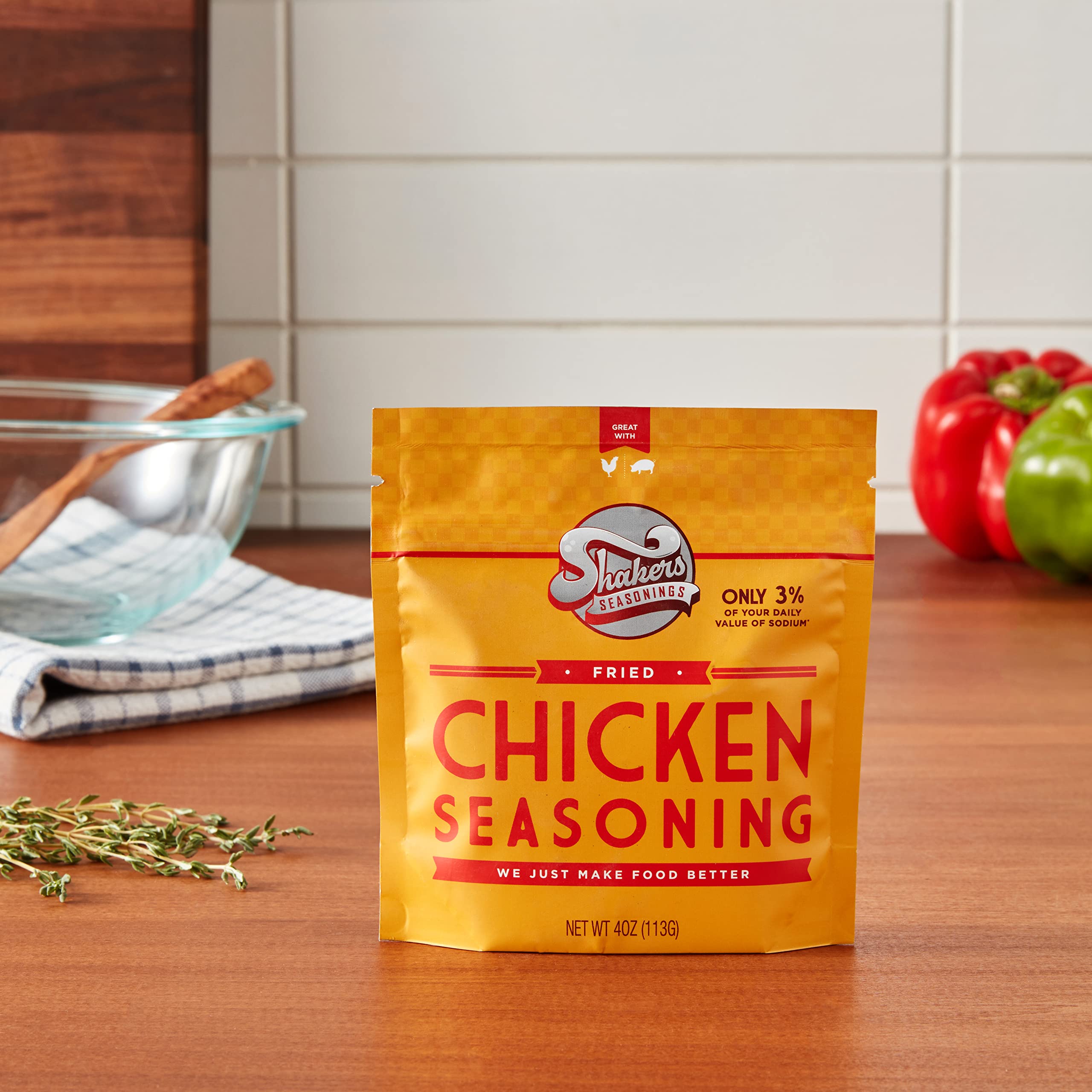 Shakers Seasonings Fried Chicken Seasoning Blend - Perfect for Grilling, Frying & Homemade Southern Fried Chicken