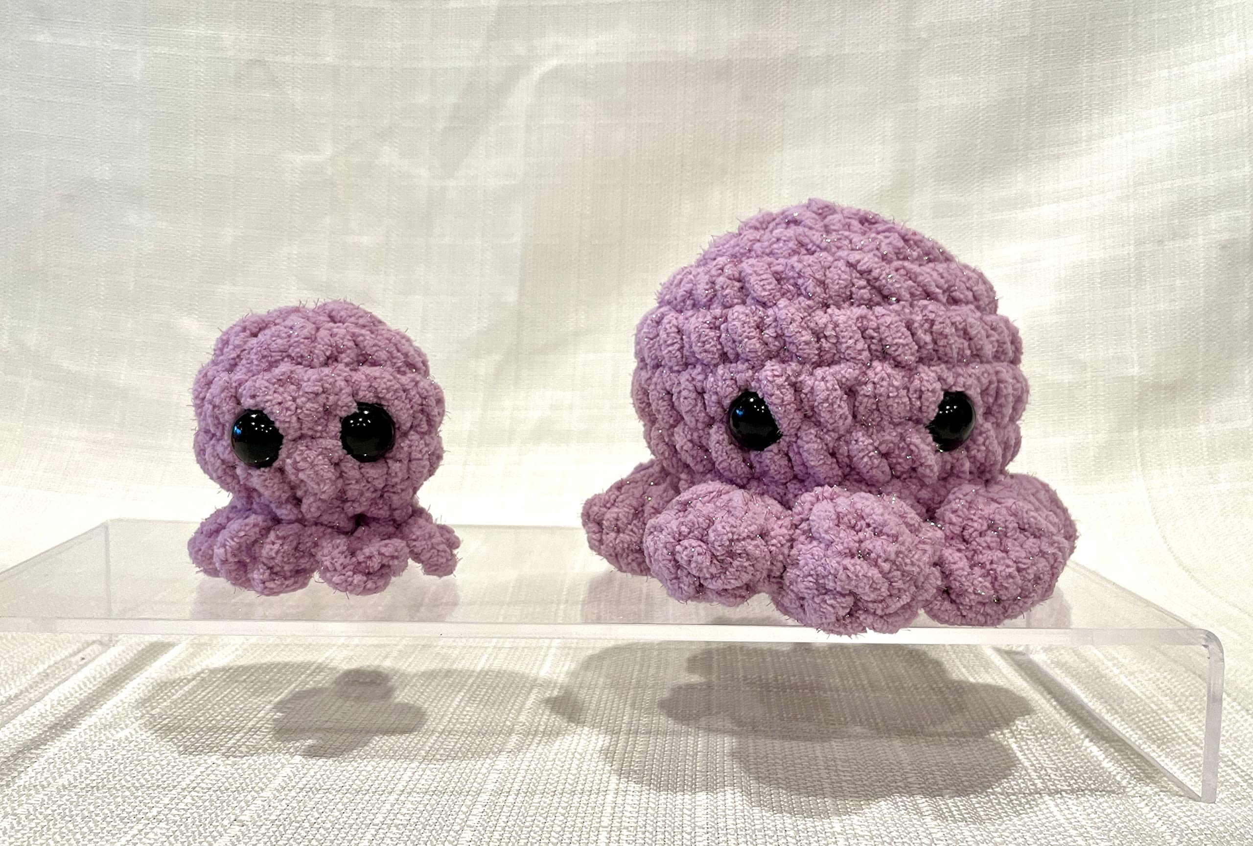 Handmade Gray Octopus Amigurumi Plush Toy - 4.5