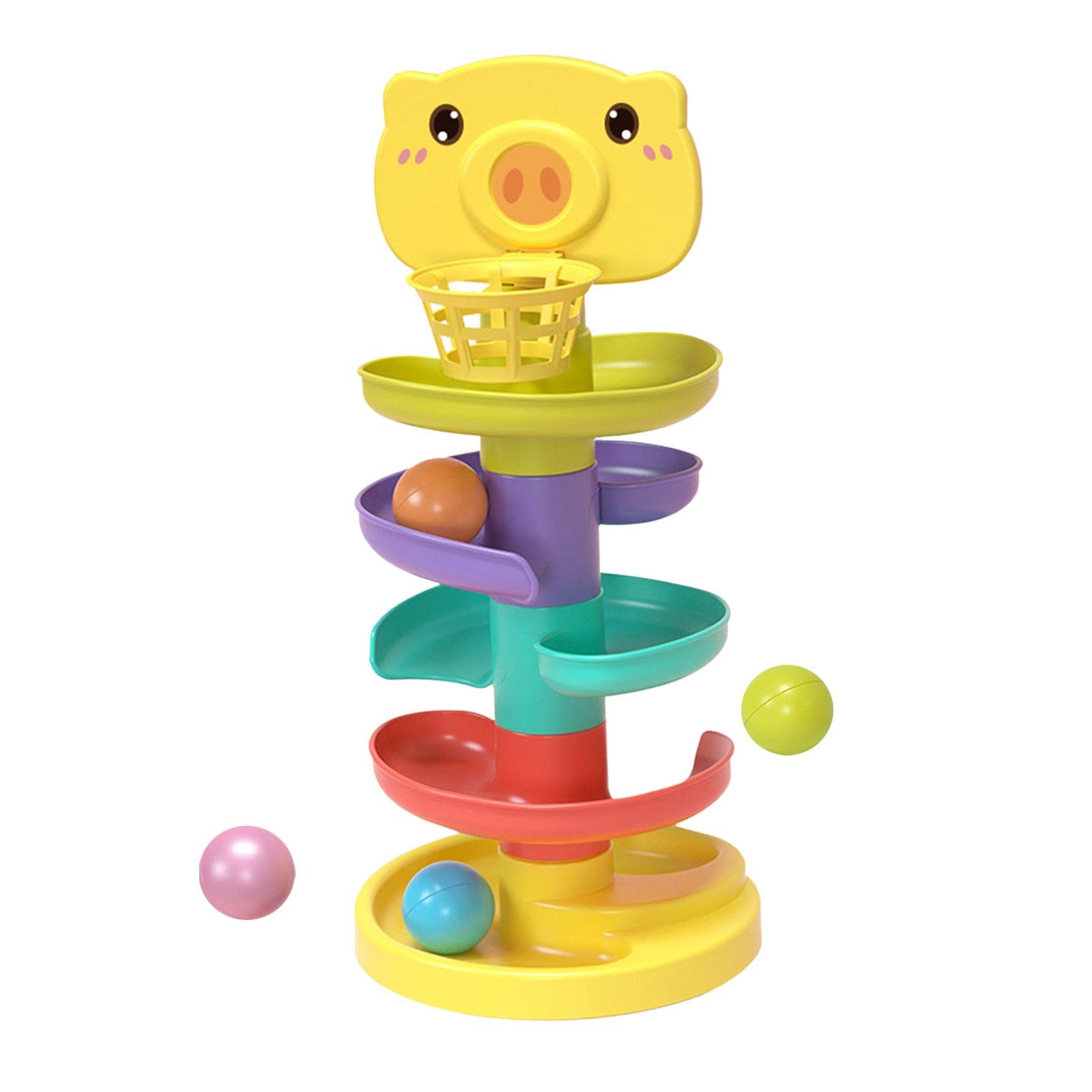 Montessori Ball Drop Ramp Toy - 5 Level Early Learning Activity for Toddlers - Perfect for Home & Preschool Play