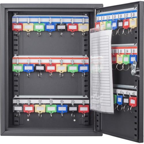 Barska CB13232 42-Key Adjustable Combination Lock Box - Secure Storage for Home, Office & Real Estate - Black