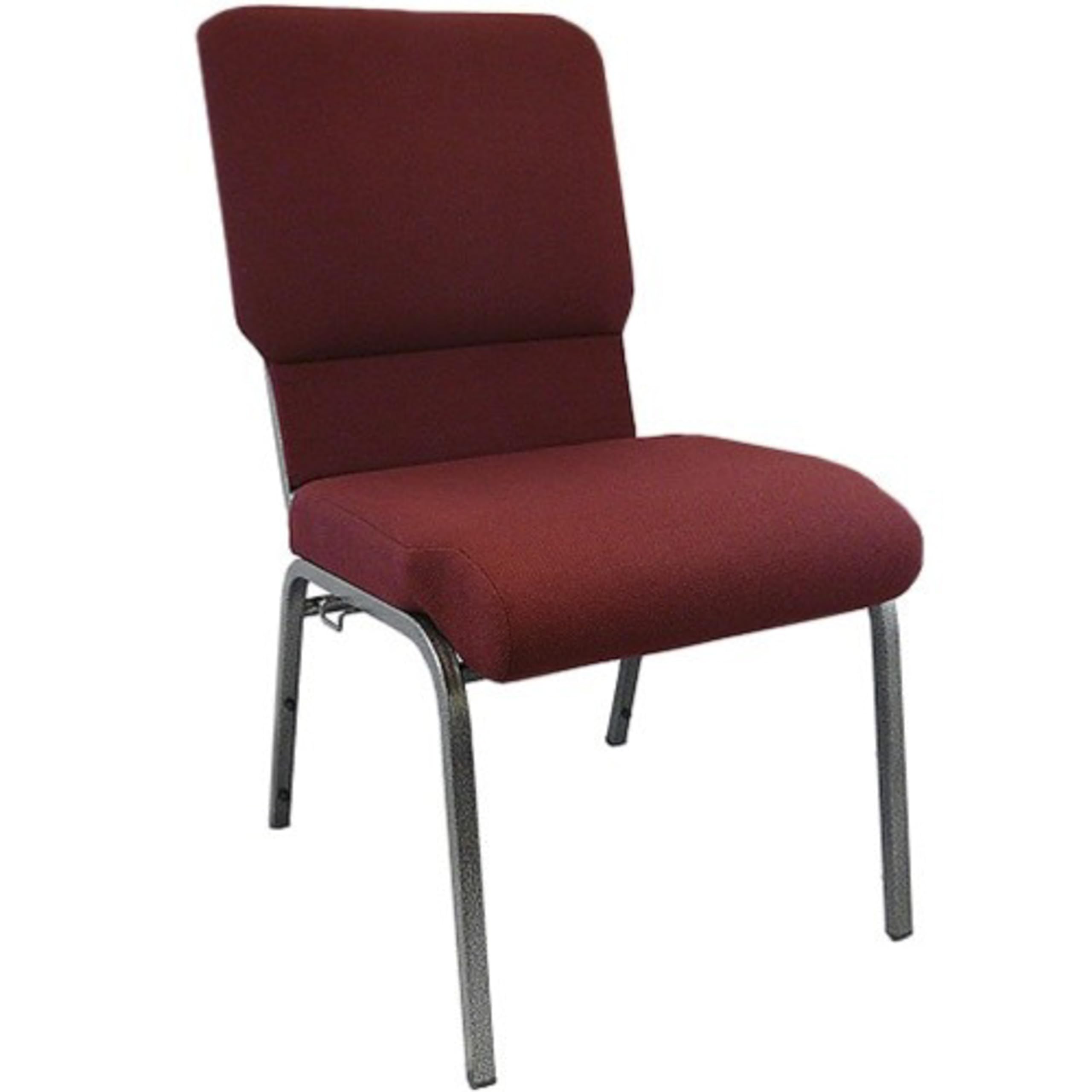 Flash Furniture Advantage Maroon Church Chairs 18.5 in. Wide - Stackable Padded Seating for Events, Weddings & Religious Gatherings
