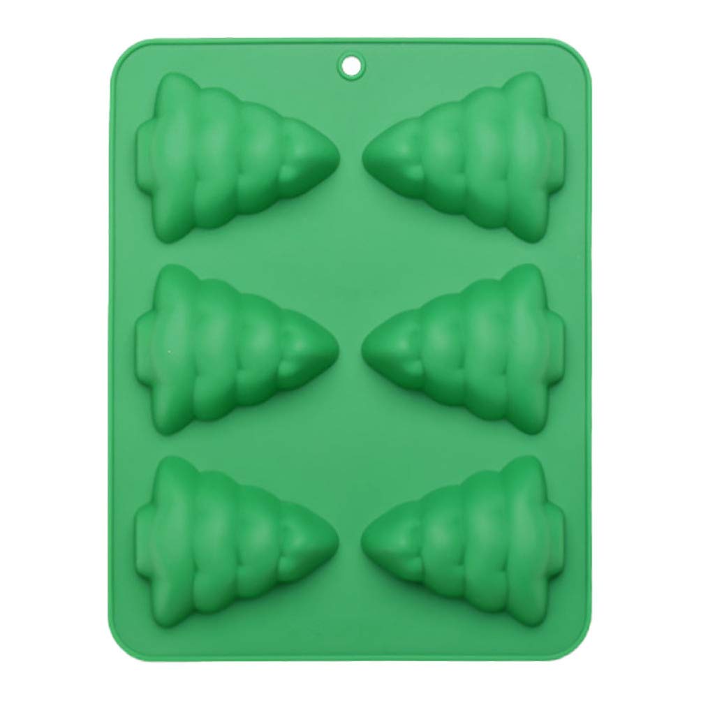 PRETYZOOM Christmas Tree Silicone Baking Molds Set - Xmas Cookie Cutters, Fondant Molds, Cupcake & Soap Makers for DIY Holiday Desserts, Candy Making, Christmas Party Decorations (Perfect for Home Baking, Gift Wrapping, and Seasonal Crafting)