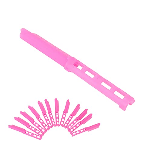 Ventilated Hair Perm Rods - Cold Wave Curling Rods with Vent Holes to Reduce Hair Damage | Professional & Home Hair Styling Tool (Rose Red) | Perfect for Salon Treatments, DIY Home Styling & Special Occasion Hairstyles