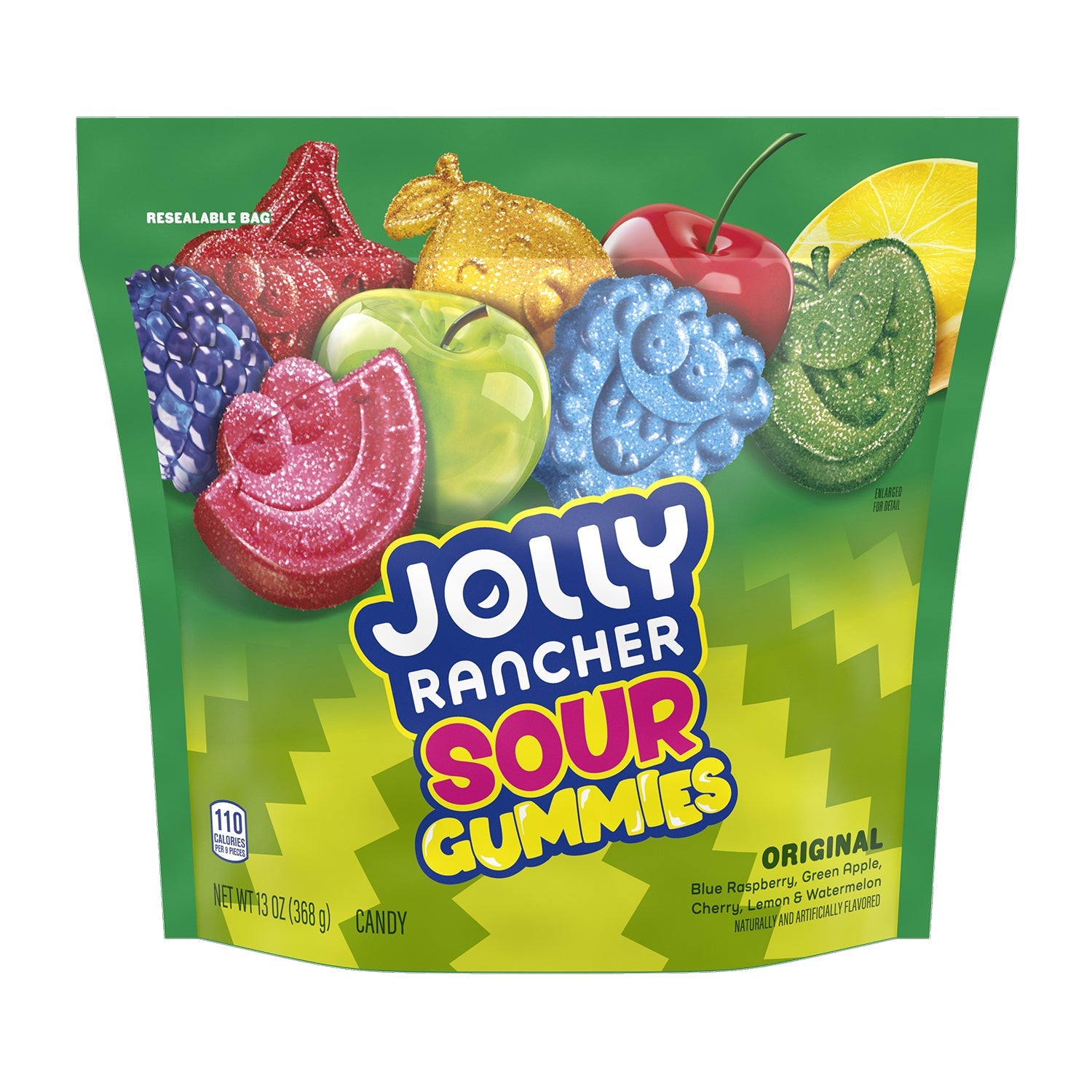 Hershey Jolly Ranchers Sour Gummy Candy - 13oz Resealable Bag - Perfect for Halloween Treats, Party Favors & Office Snacks