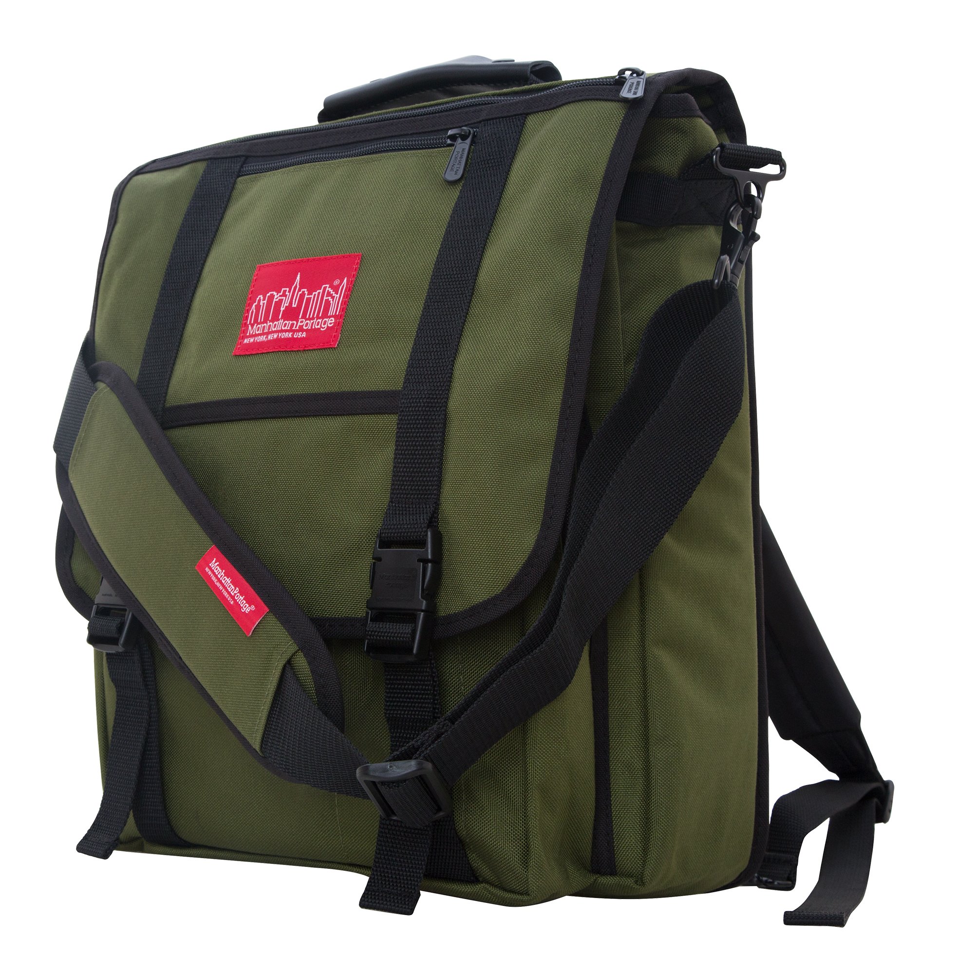 Manhattan Portage Commuter Laptop Bag - Stylish Unisex Messenger Bag with Durable Cordura Fabric - Fits 17