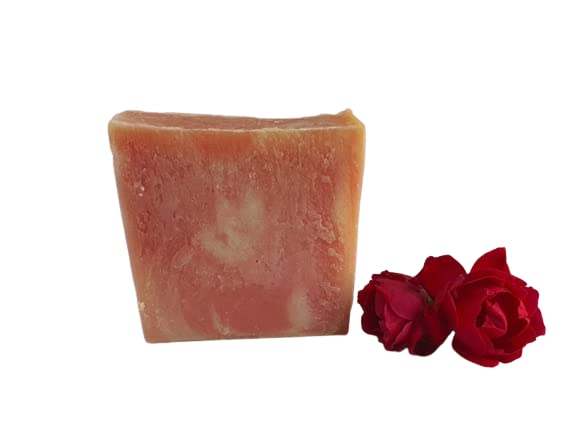 Natural Goat Milk & Rose Bathing Bar - 100g Pack | Moisturizing & Luxurious Skin Care for Dry & Sensitive Skin | Perfect for Spa, Gift & Daily Use