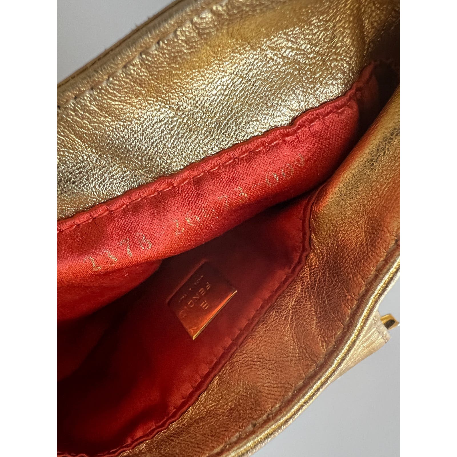 Vintage Fendi Gold Rhinestone Croissant Bag - Luxury Shoulder Purse for Women, Evening Party & Special Occasions
